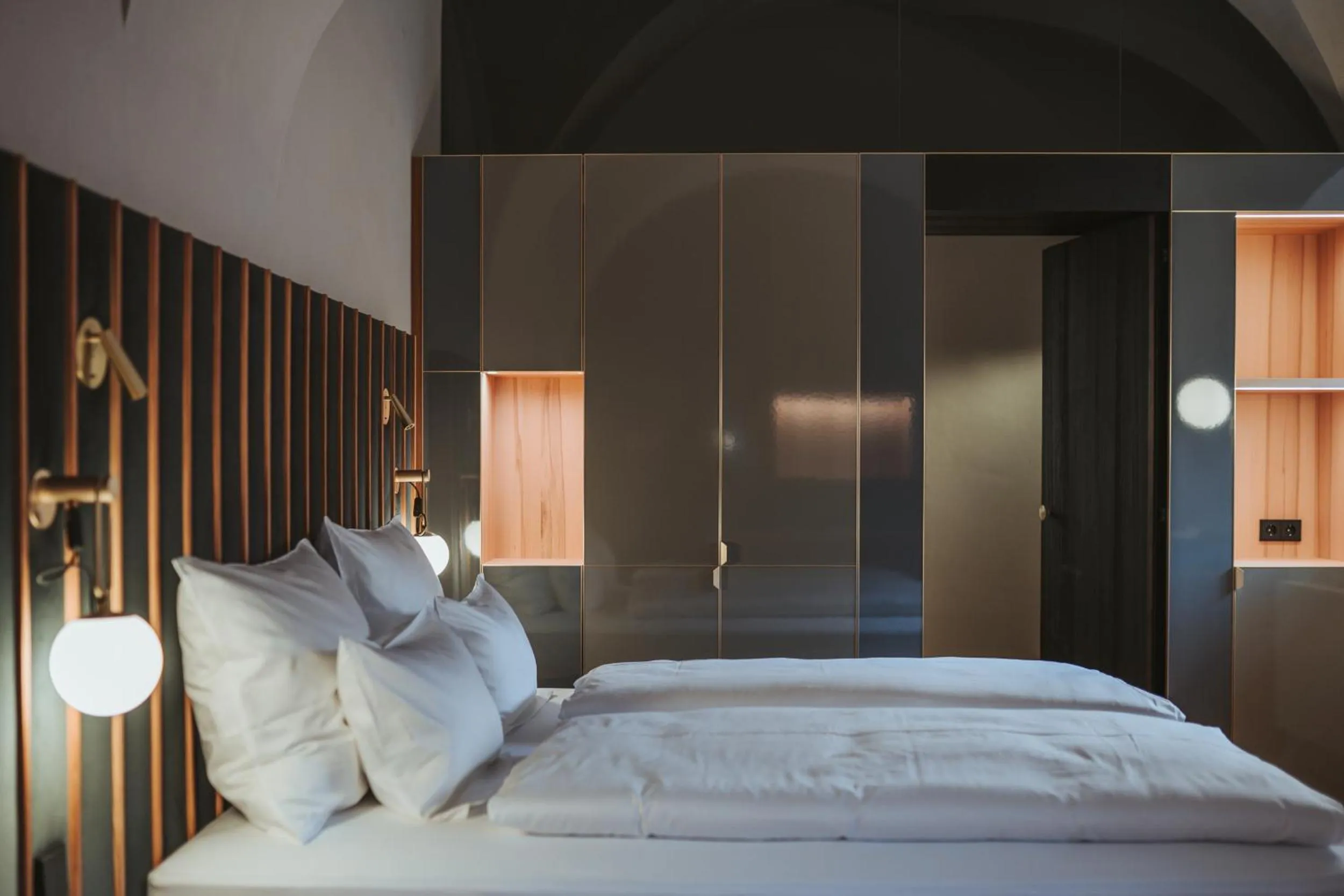 Bed in Arthotel Lasserhaus