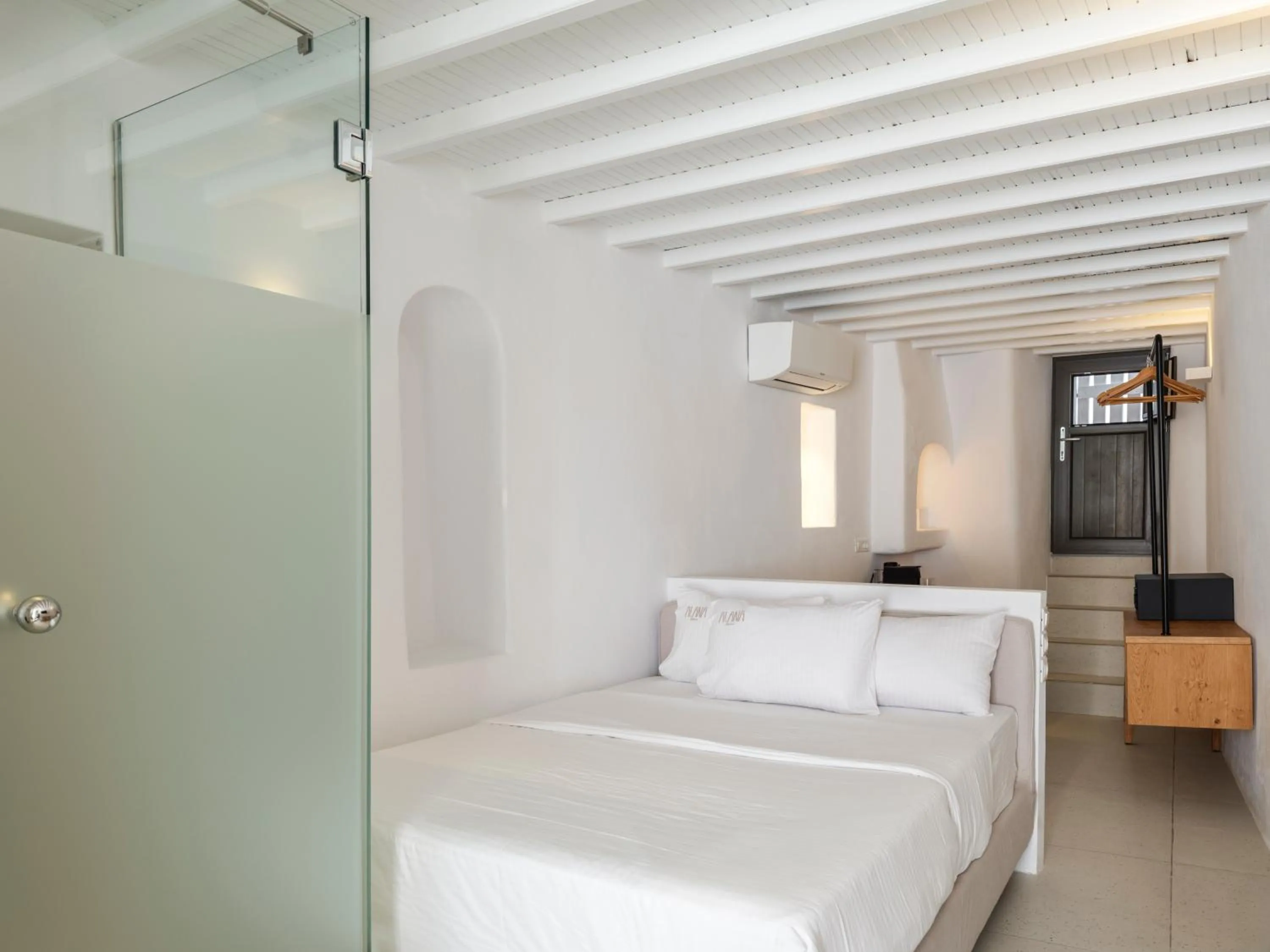 Bathroom, Bed in Alana Mykonos