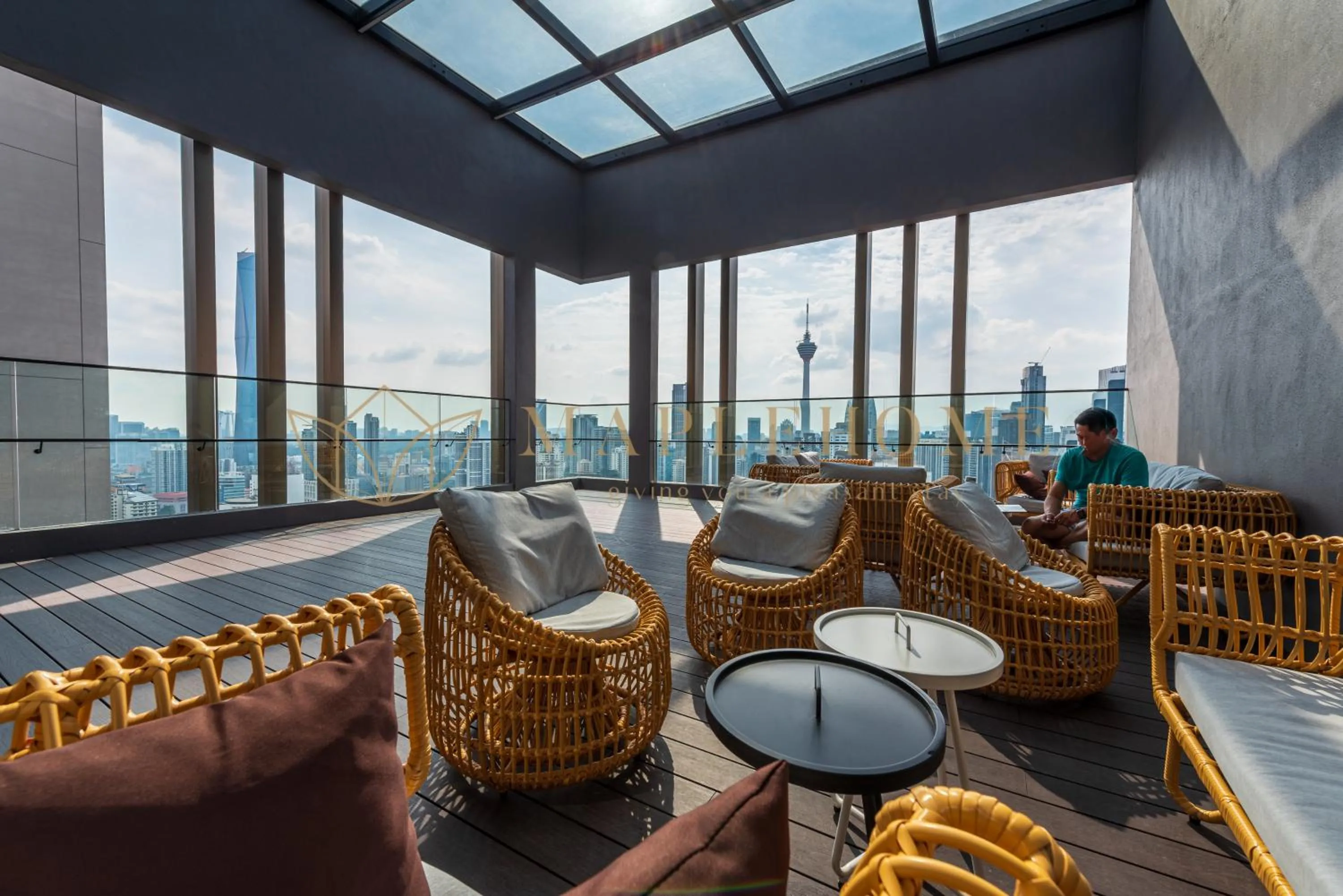 Seating area in Axon Premier Suites Kuala Lumpur