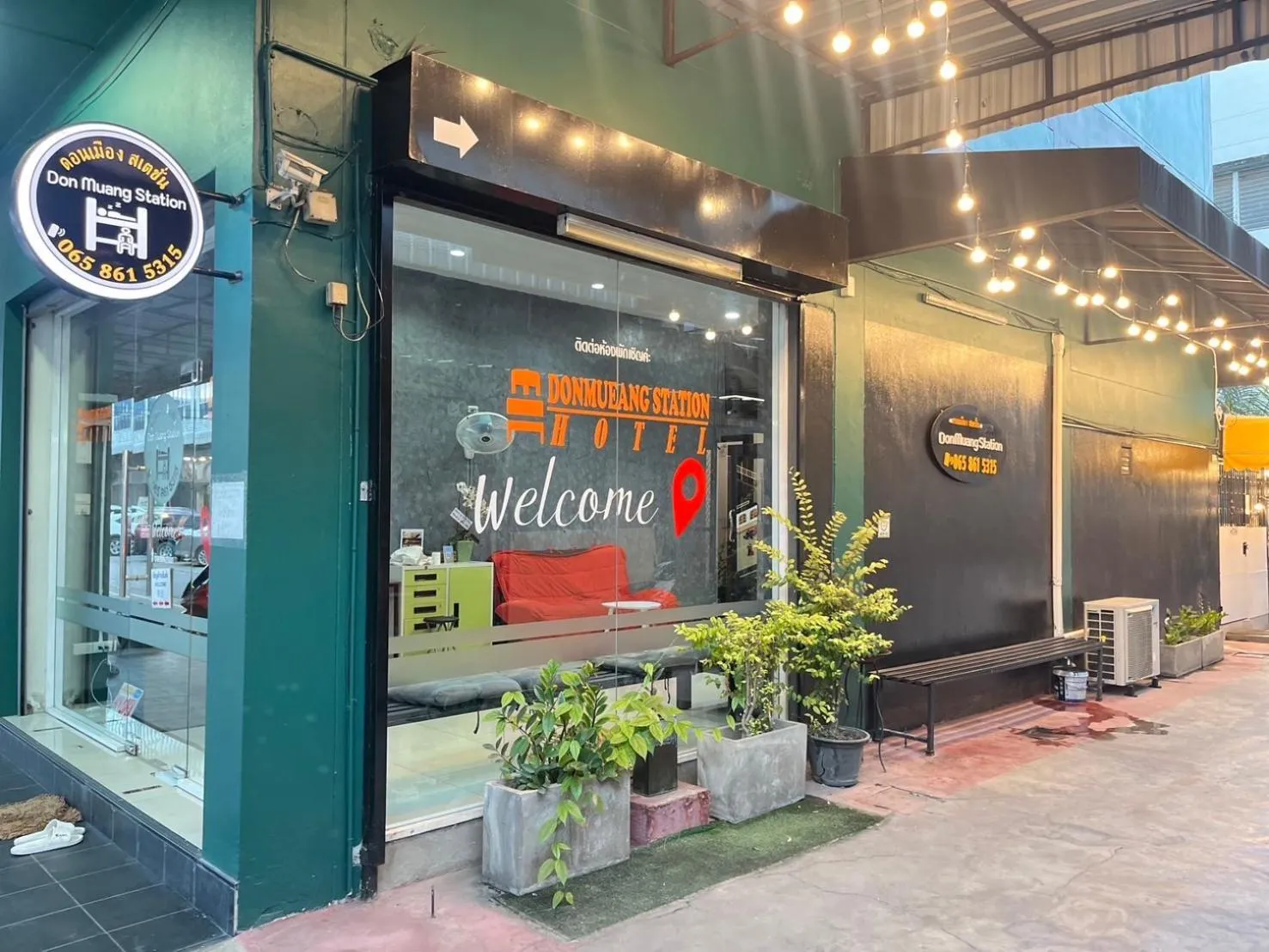 Property building in DonMueang station hotel