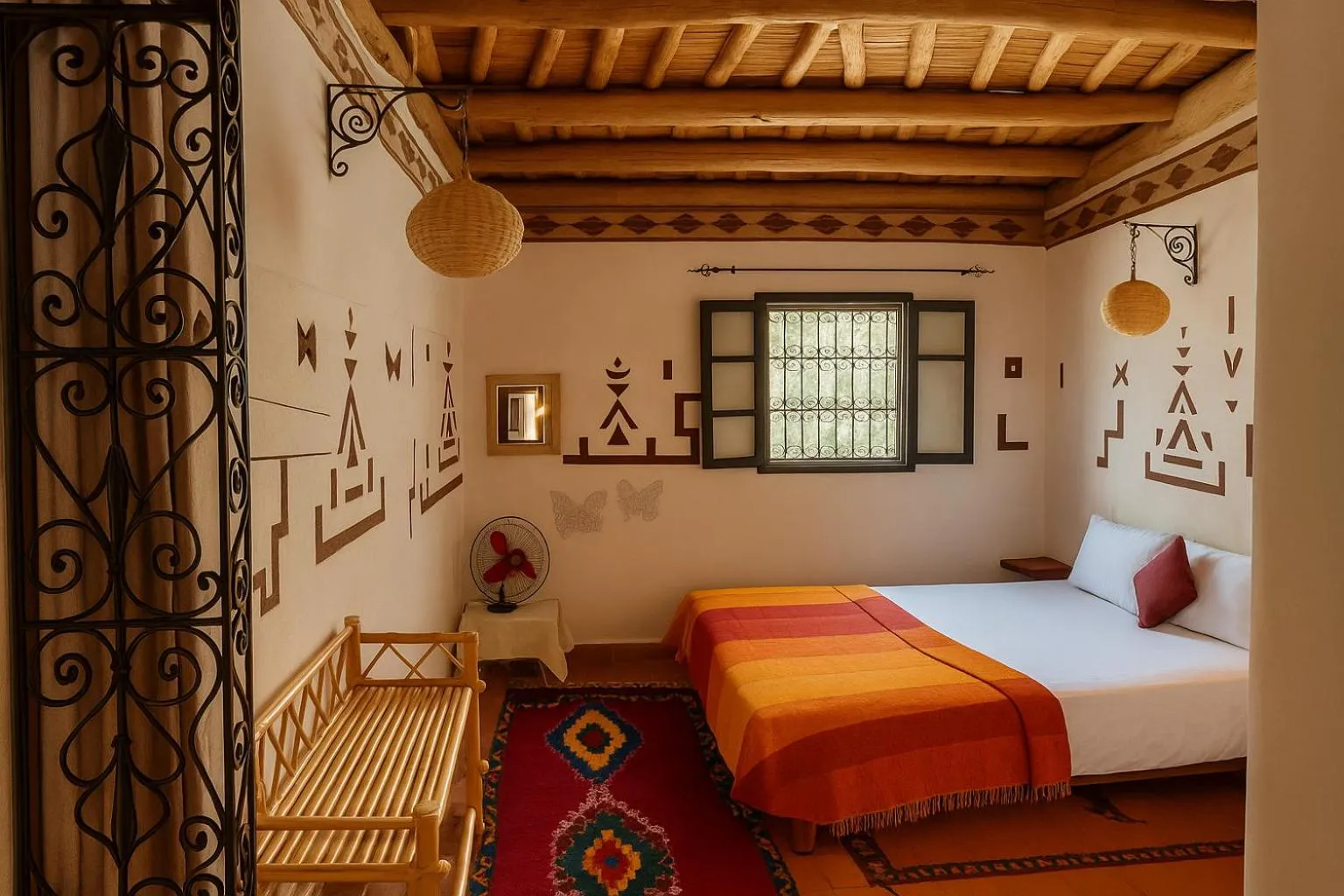 Photo of the whole room, Bed in Auberge La Fibule Du Dades