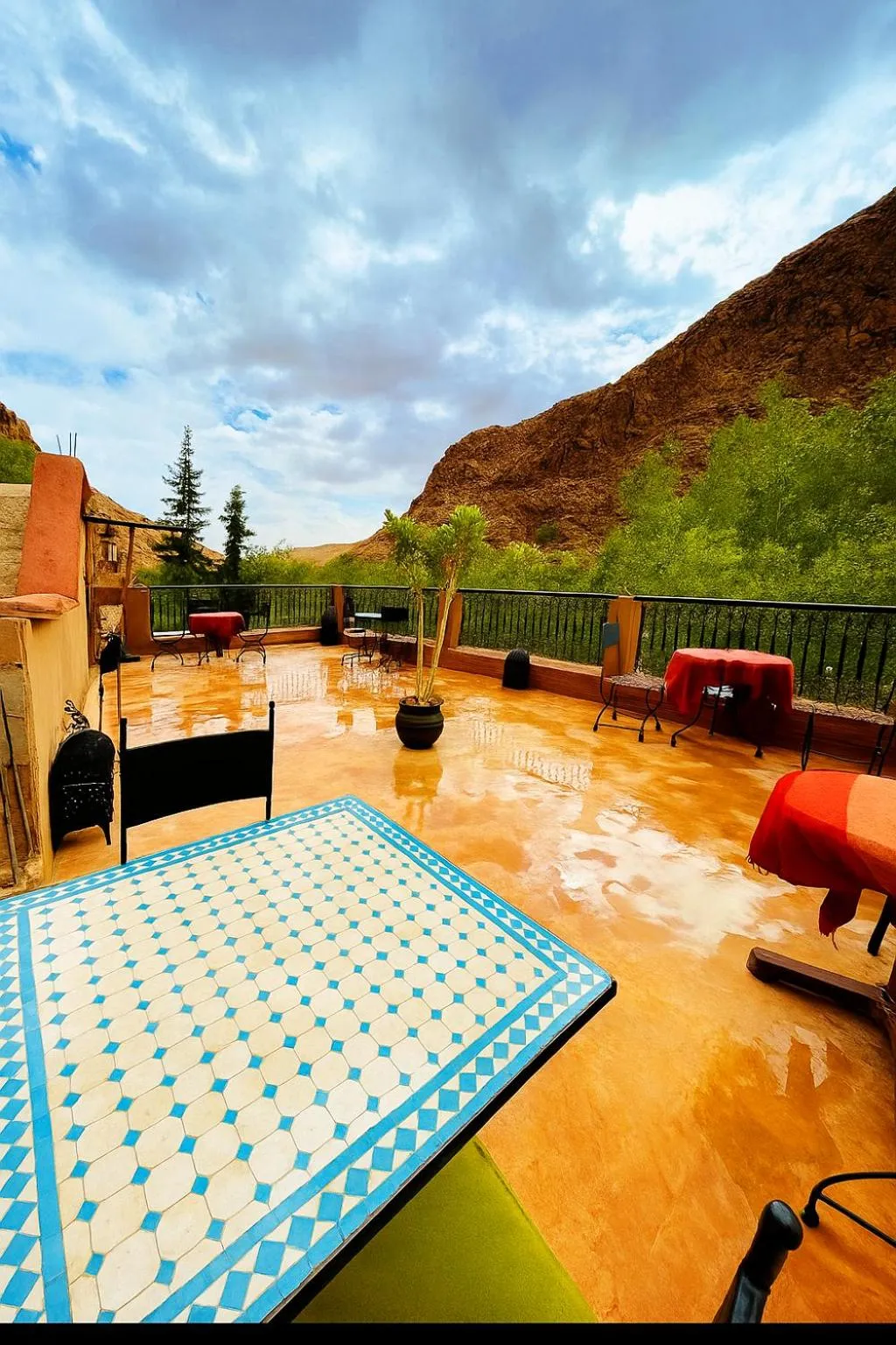 Patio in Auberge La Fibule Du Dades