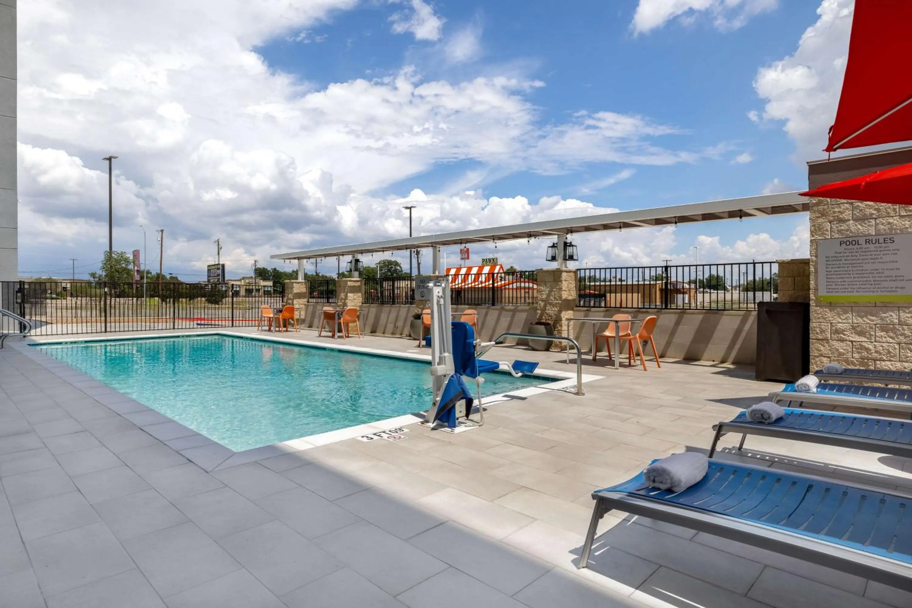 Pool view in Home2 Suites By Hilton Brownwood