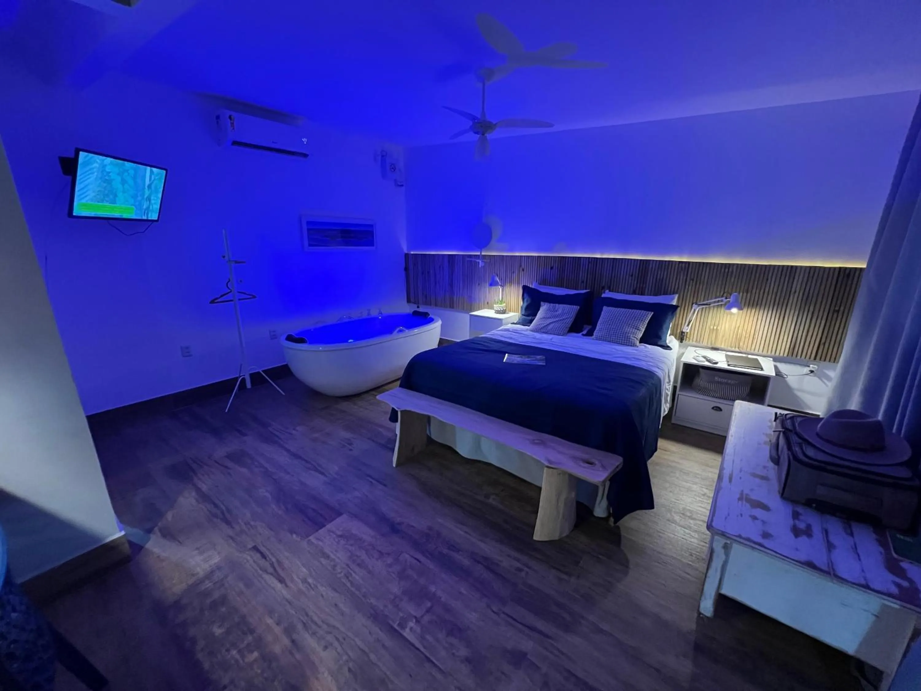 Bed in Chalés e Bangalôs Ibiraquera