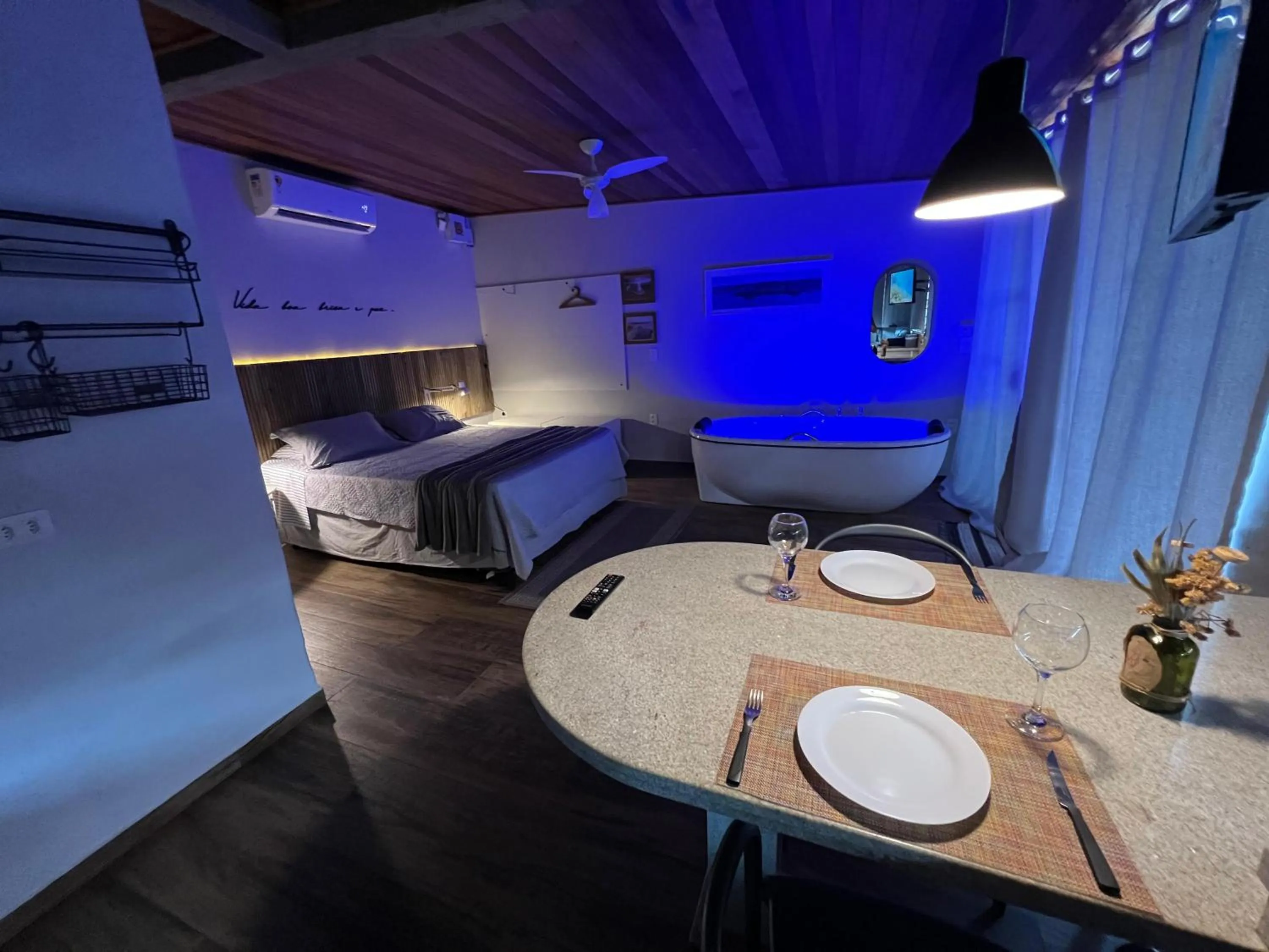 Bed in Chalés e Bangalôs Ibiraquera