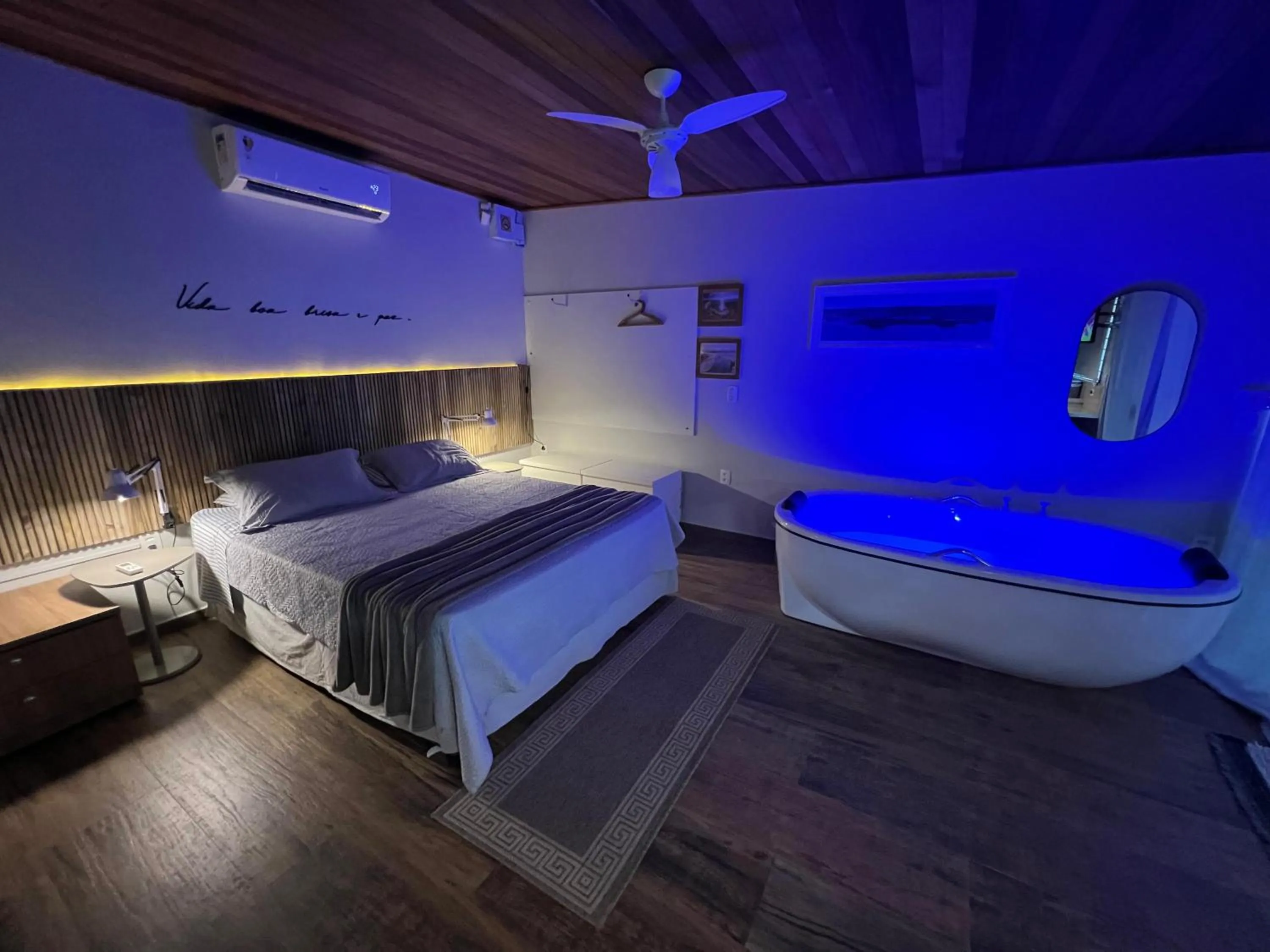 Bed in Chalés e Bangalôs Ibiraquera