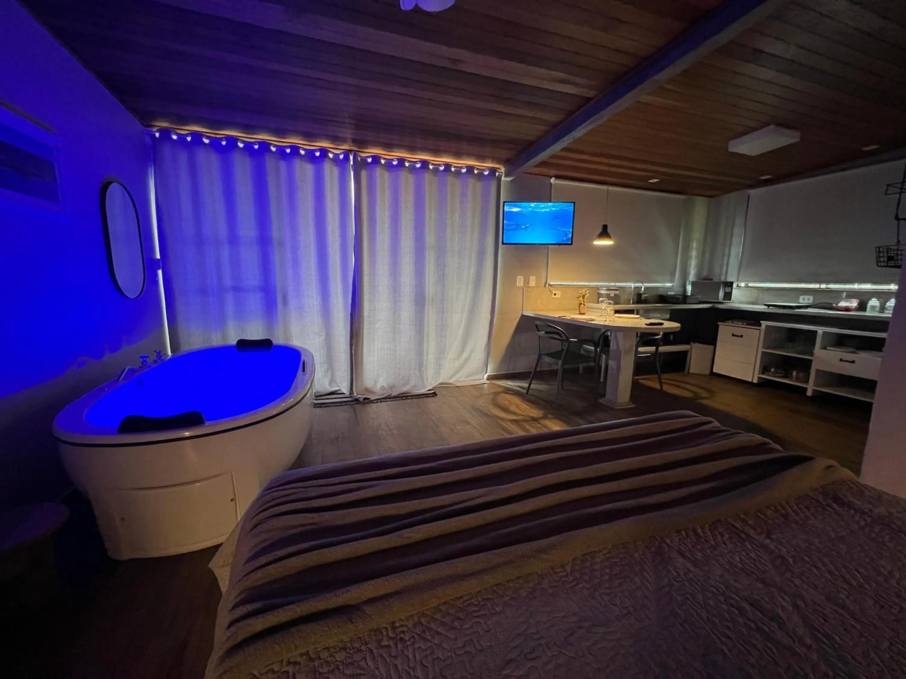 Bed in Chalés e Bangalôs Ibiraquera