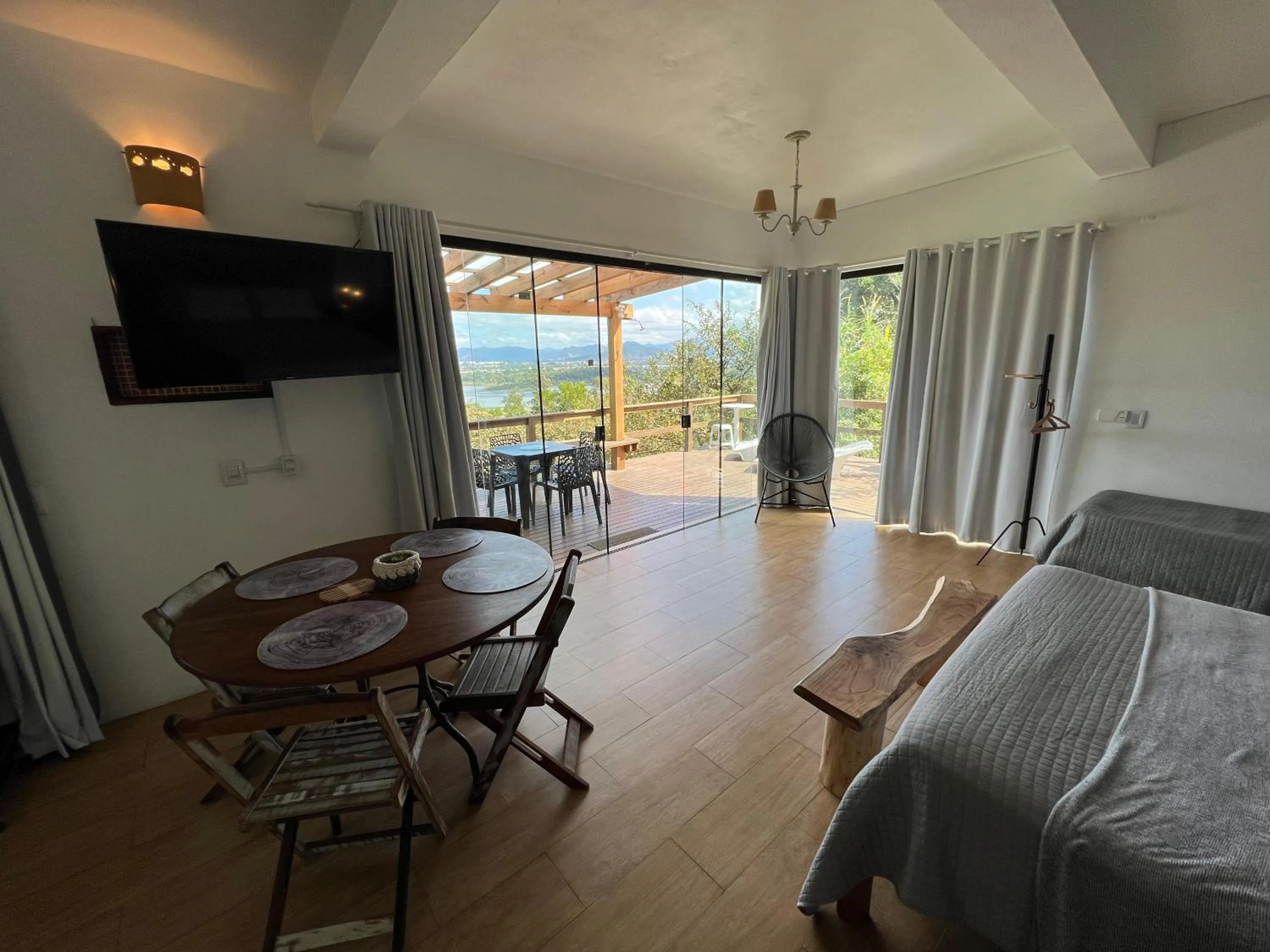 Bed in Chalés e Bangalôs Ibiraquera