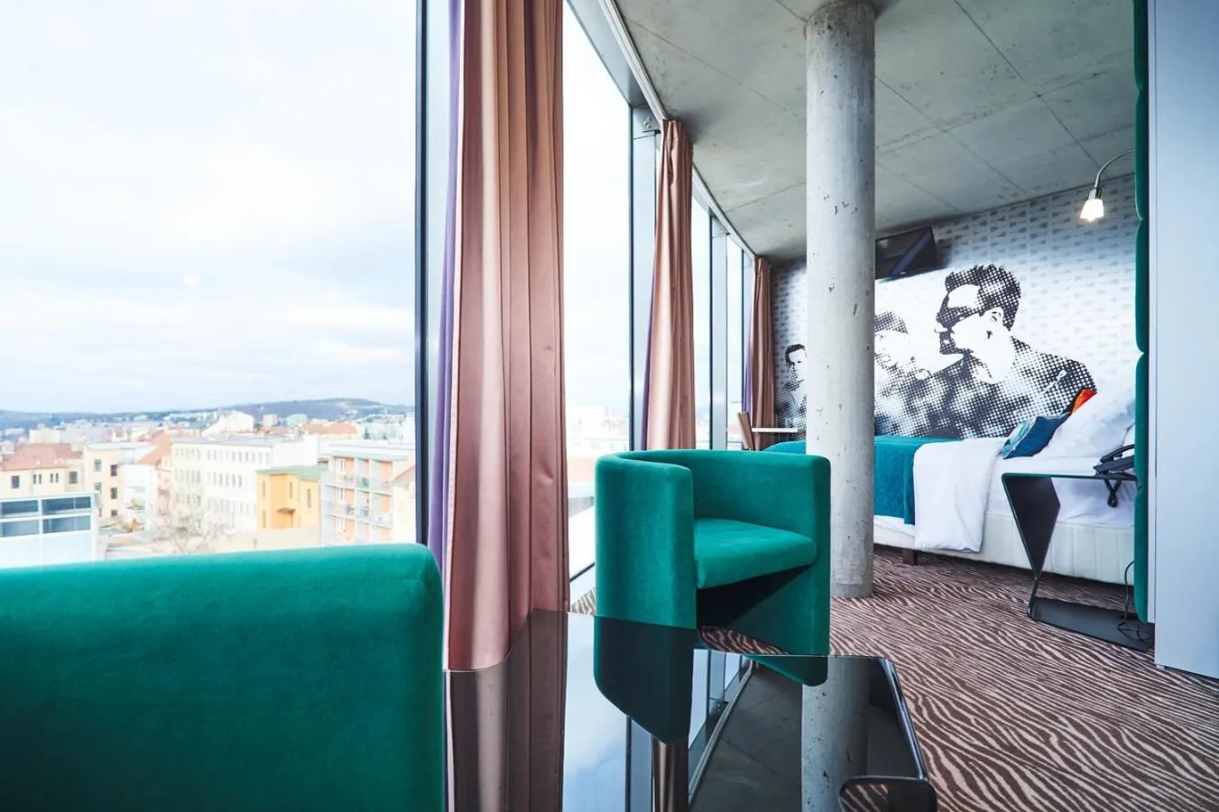 Seating area in SONO hotel