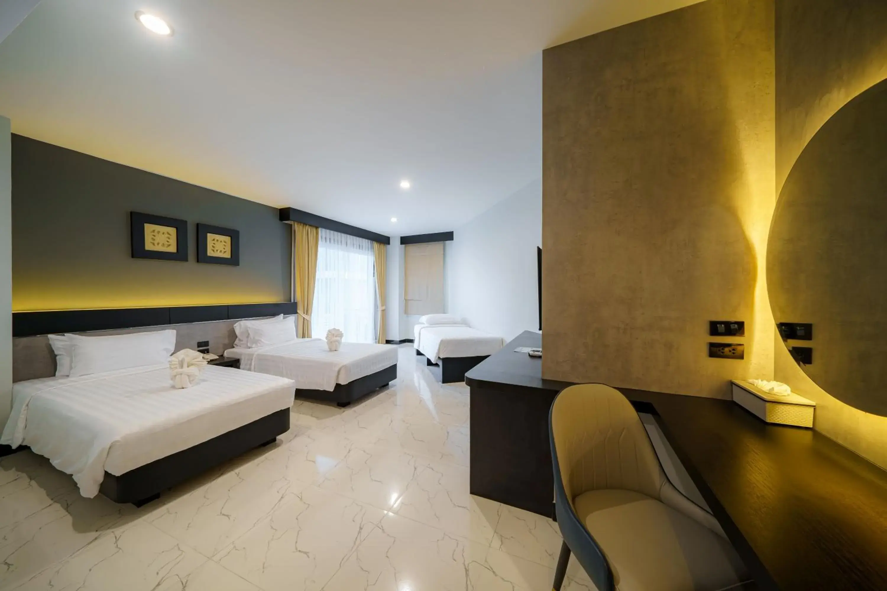 Triple Room with Pool View in LHC HOTEL AND RESORT Triple Room with Pool View in LHC HOTEL AND RESORT