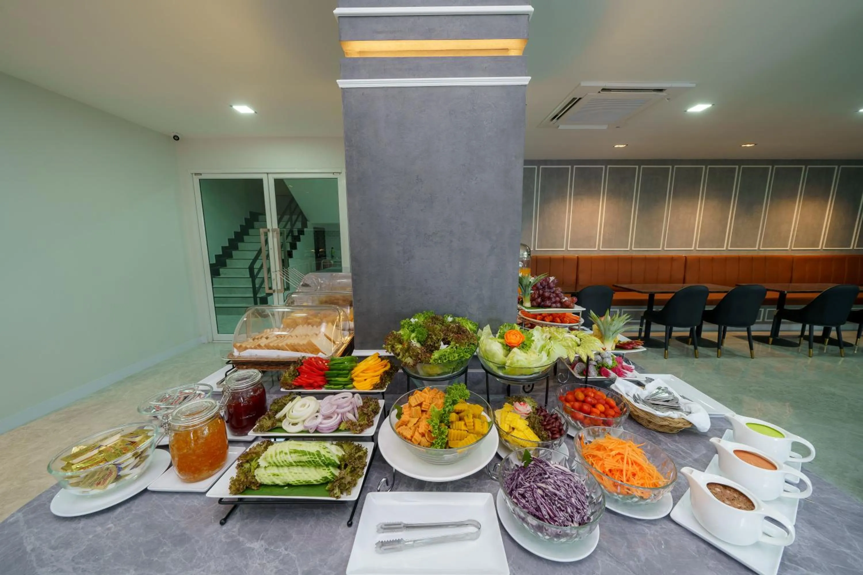 Buffet breakfast in LHC HOTEL AND RESORT