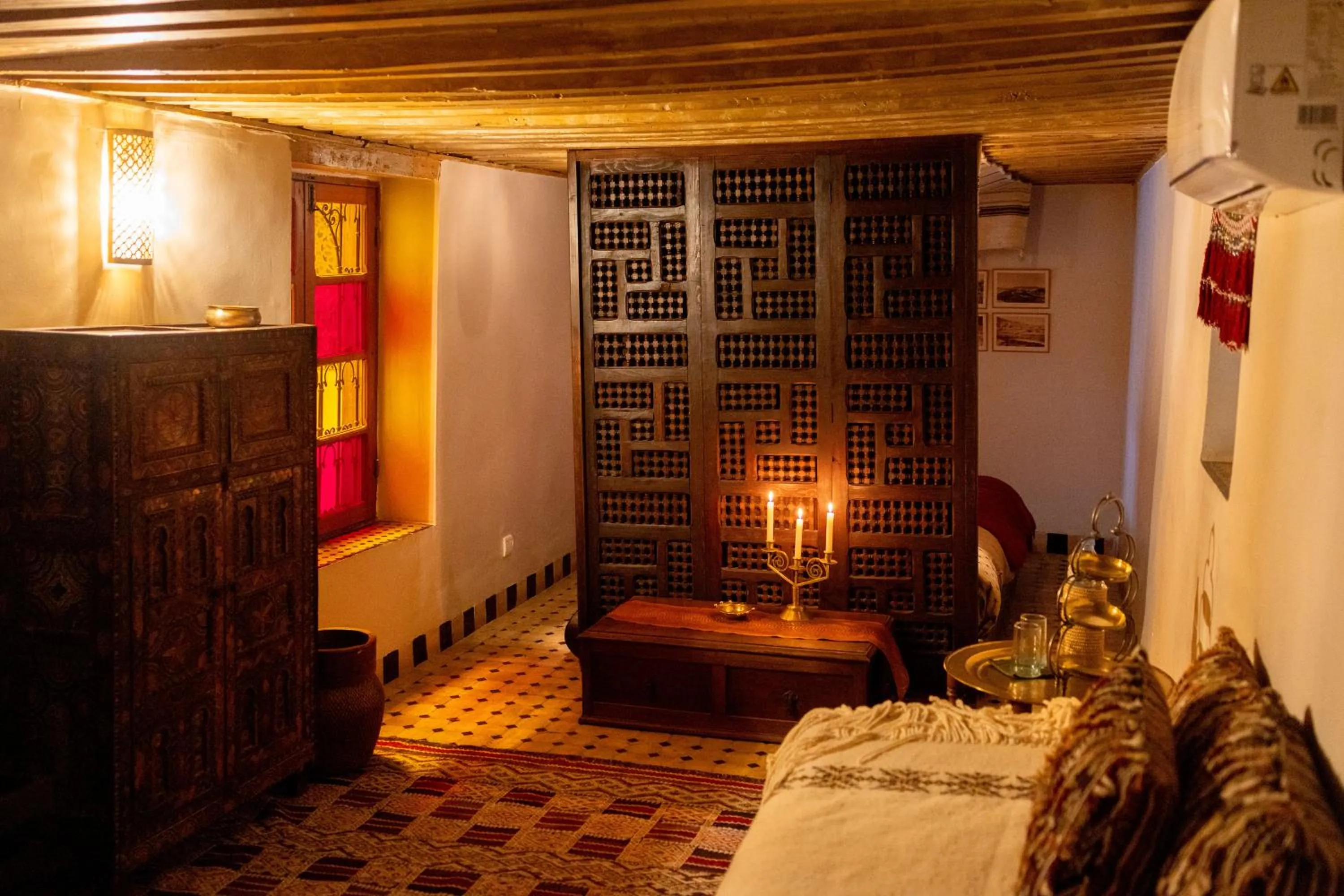 View (from property/room), Bed in Riad 9 Fez