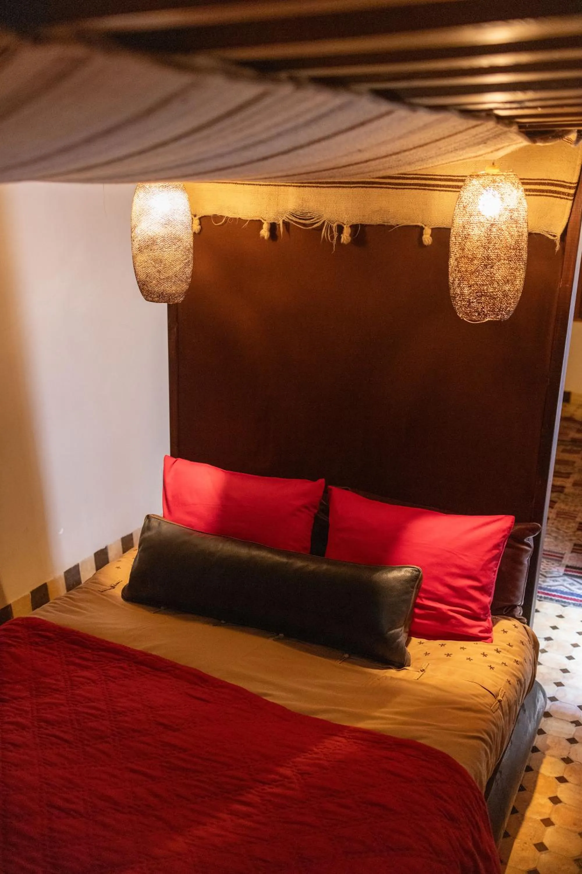 View (from property/room), Bed in Riad 9 Fez