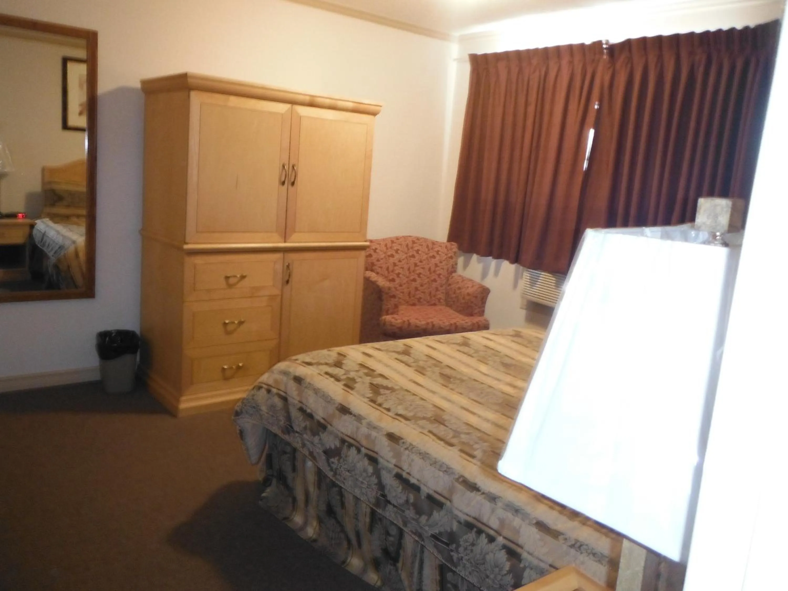 Bed in Tumbler Ridge Inn