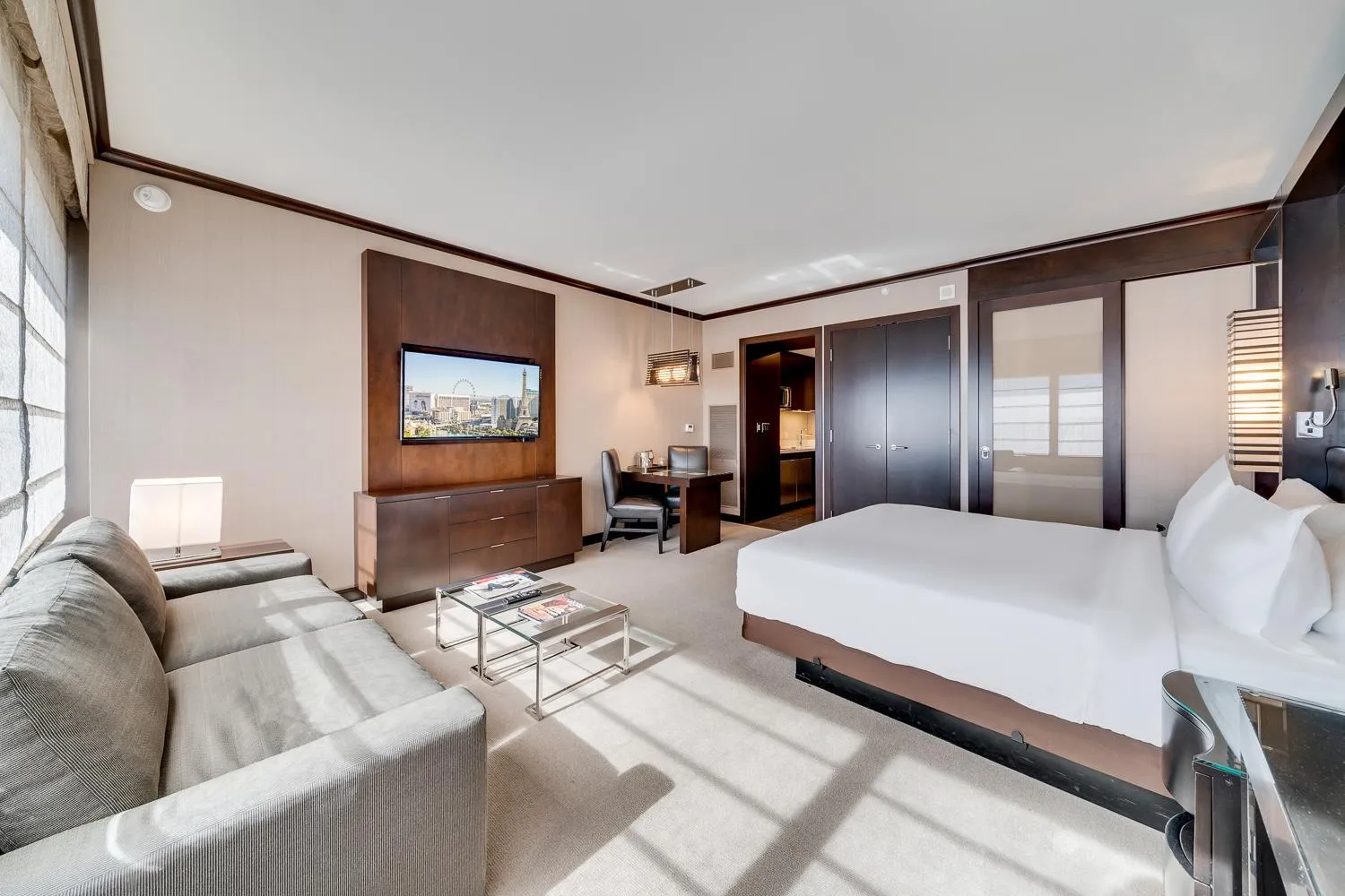 Bed in Jet Luxury at The Vdara