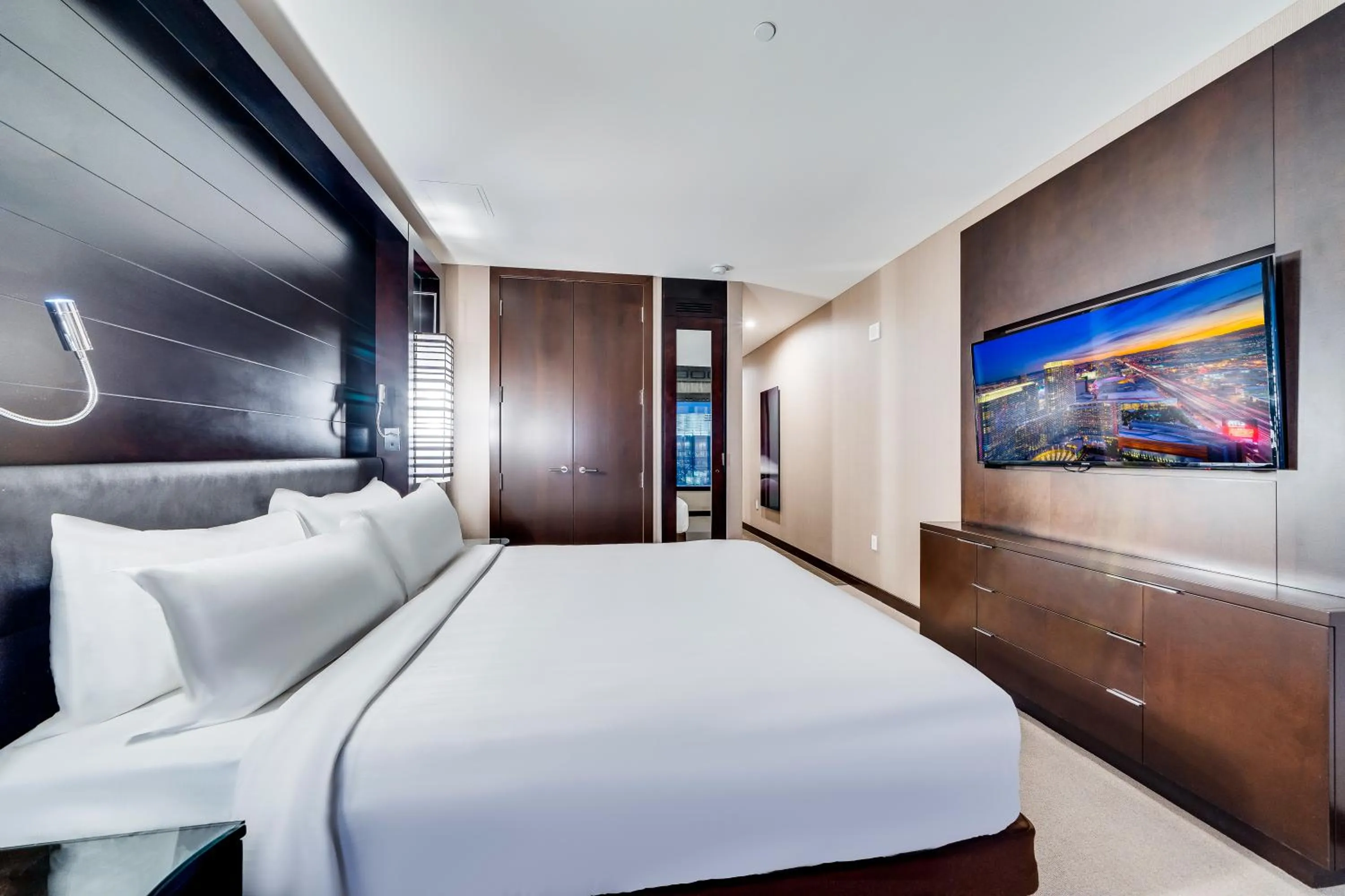 Bed in Jet Luxury at The Vdara
