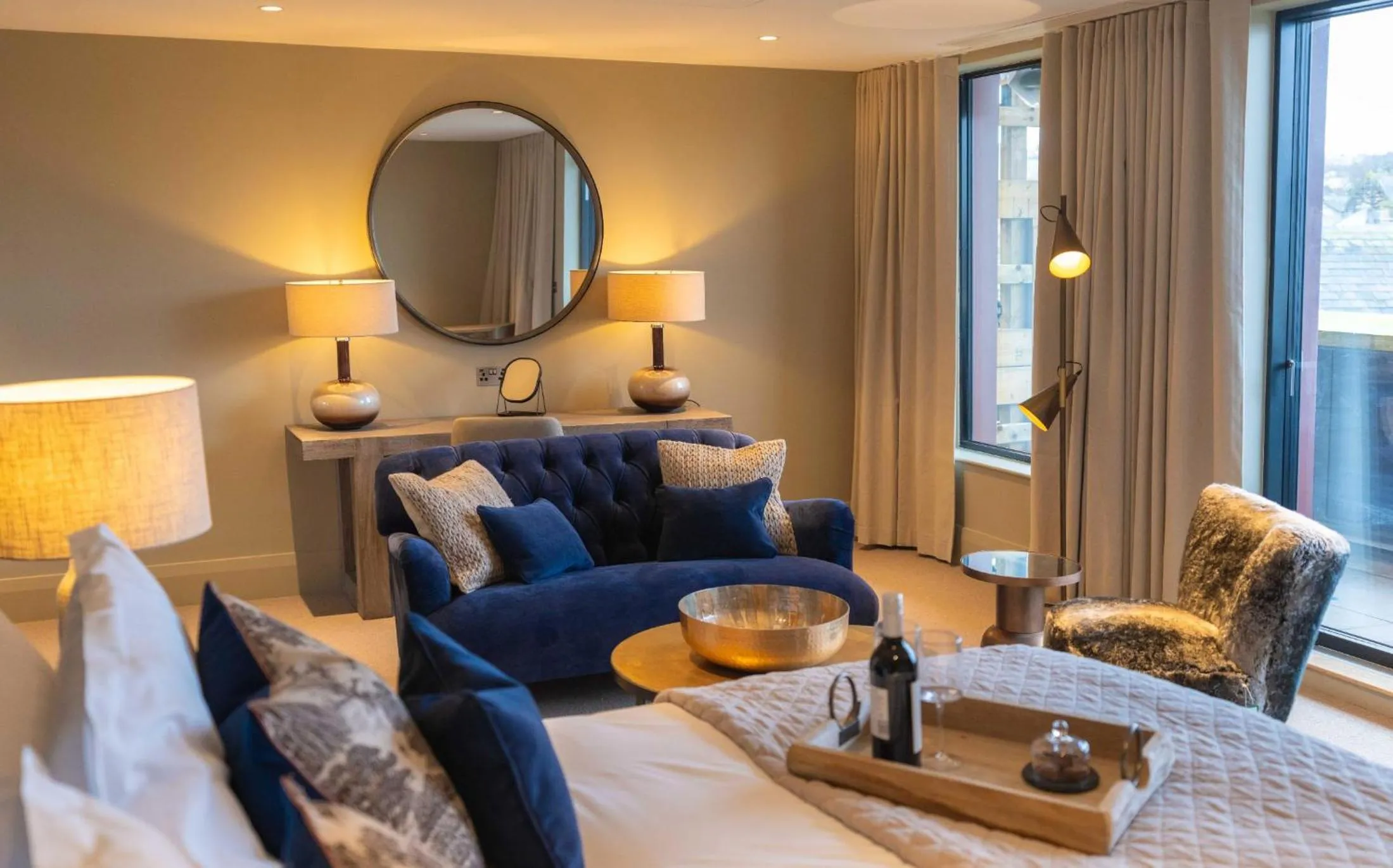 Seating area, Bed in Bailiffgate Hotel