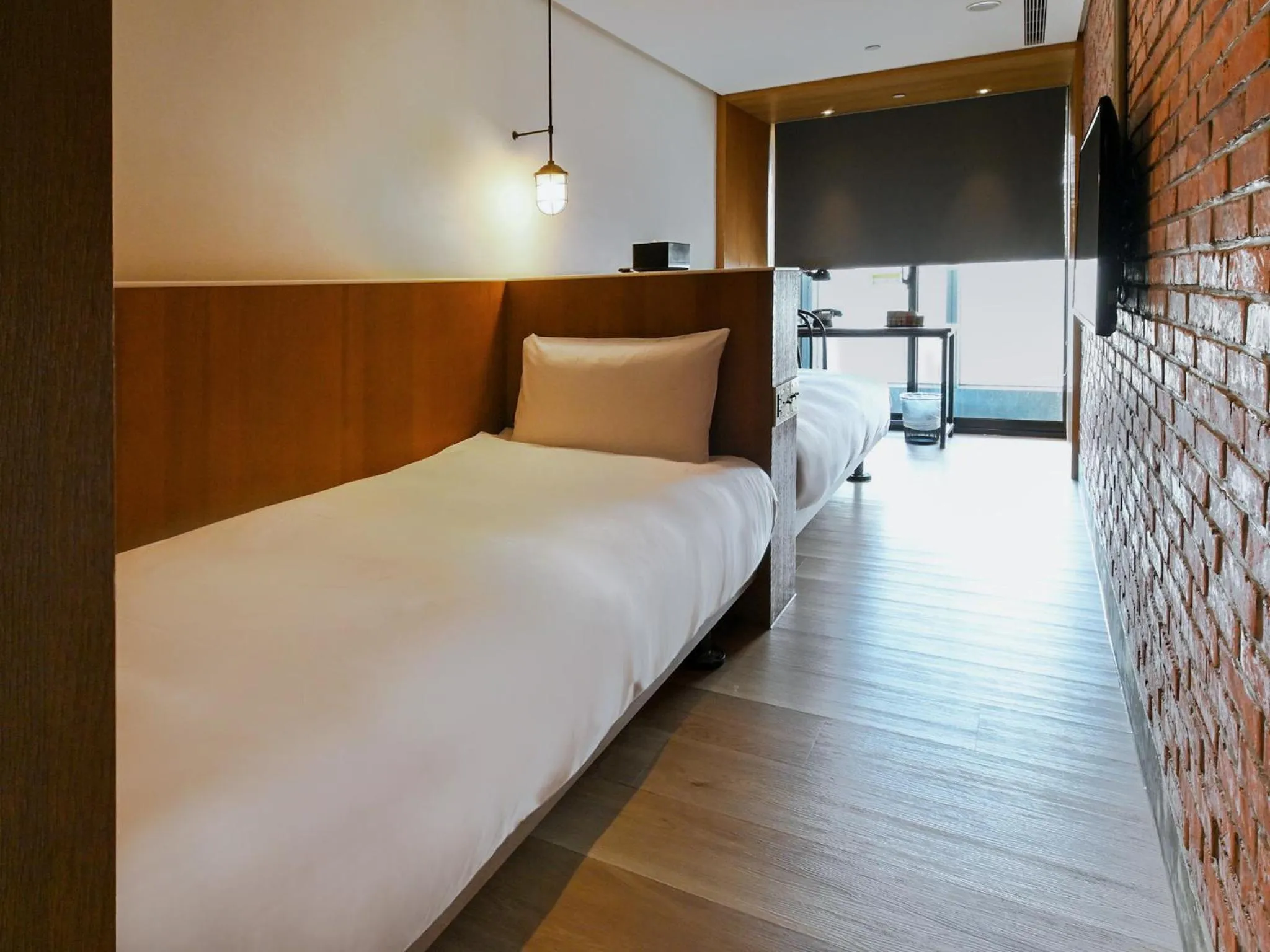 Bed in CHECK inn Taipei Songjiang