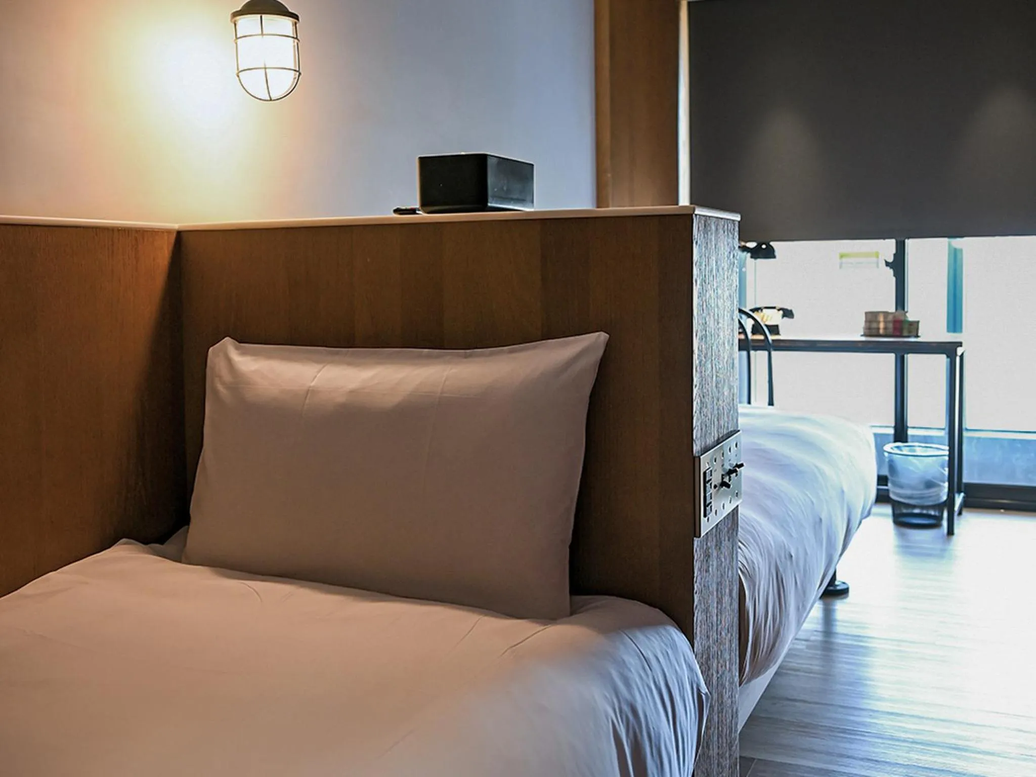 Bed in CHECK inn Taipei Songjiang
