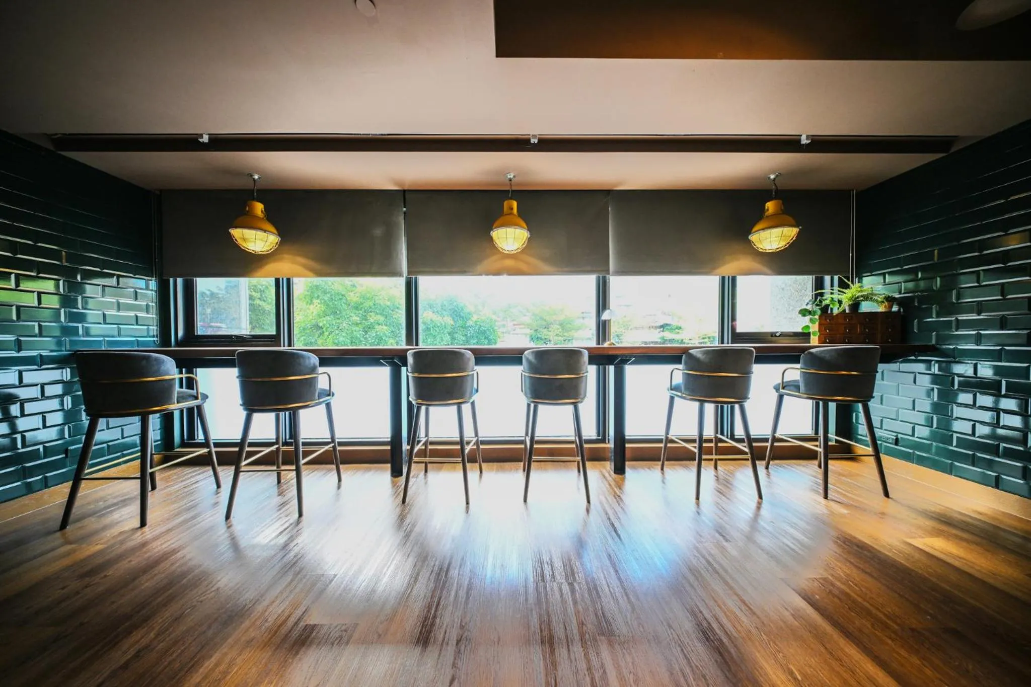 Seating area in CHECK inn Taipei Songjiang