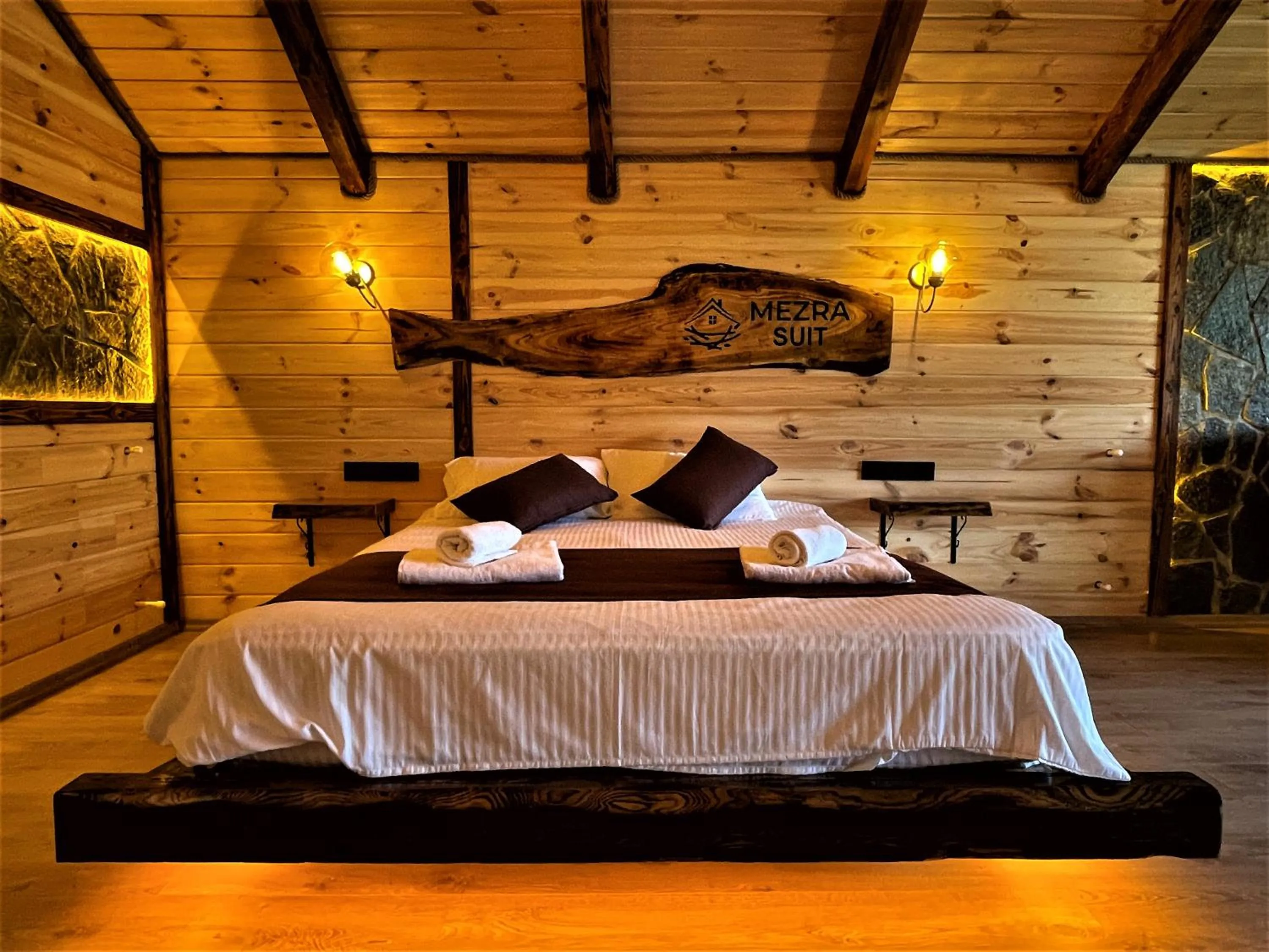 Bed in Mezrasuit Bungalov