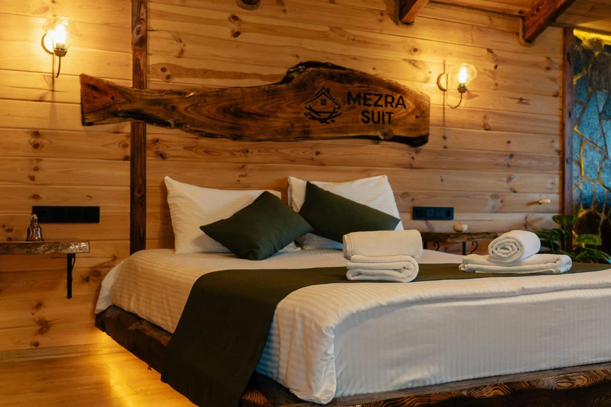 Bed in Mezrasuit Bungalov