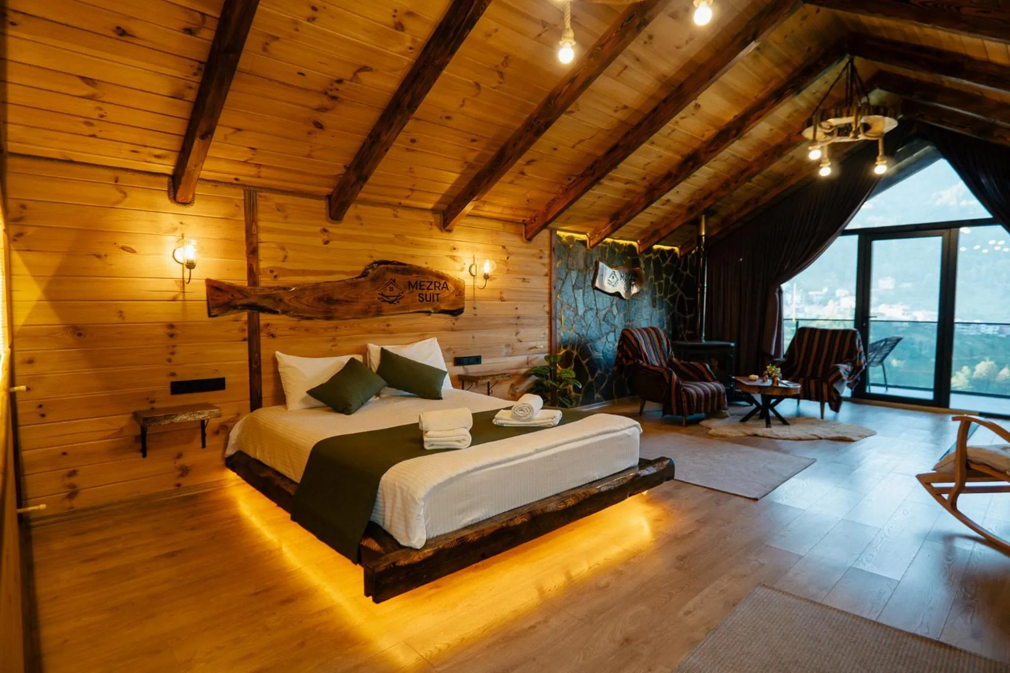 Bed in Mezrasuit Bungalov