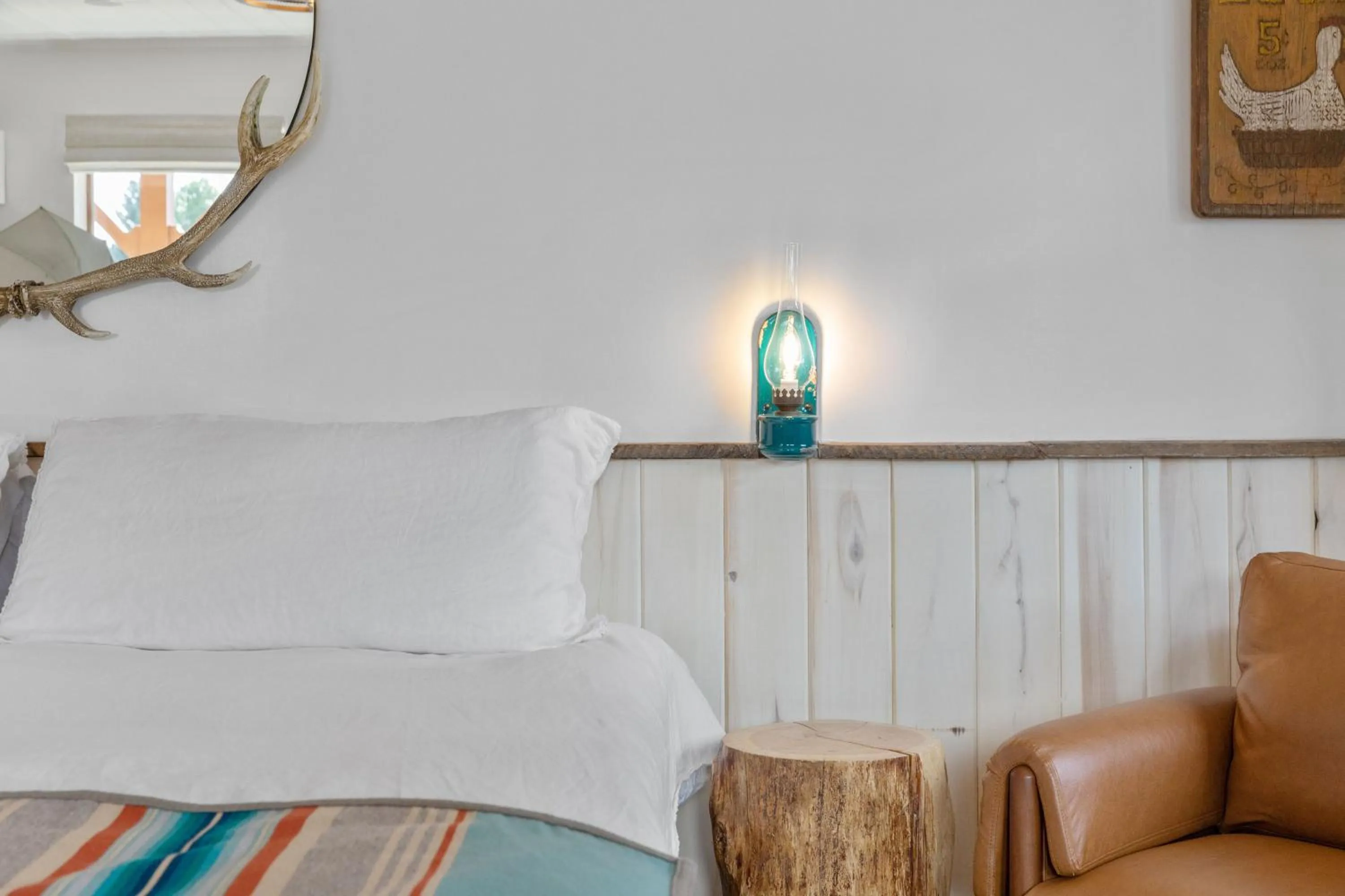 Bed in Hotel Palomino