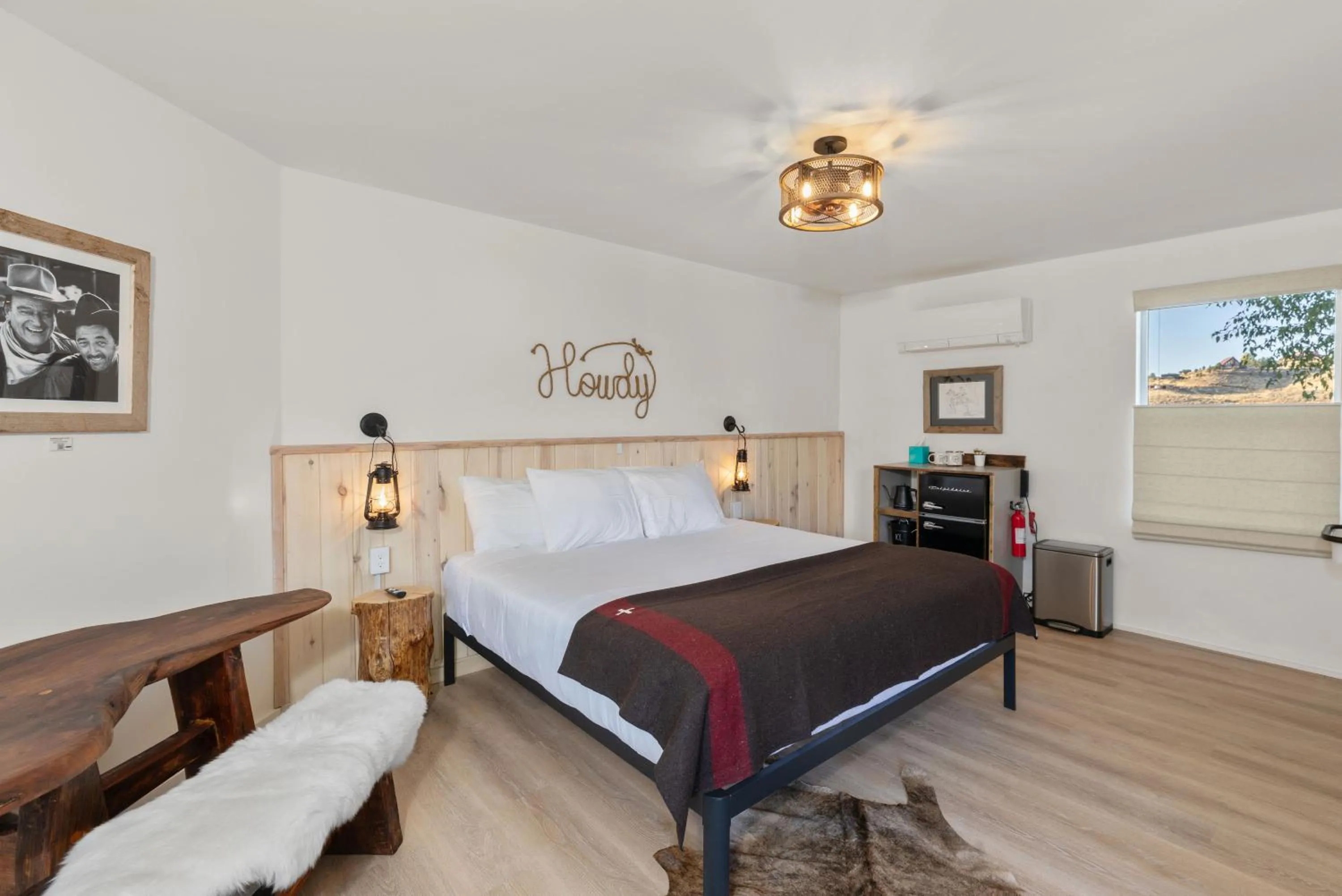 Bed in Hotel Palomino