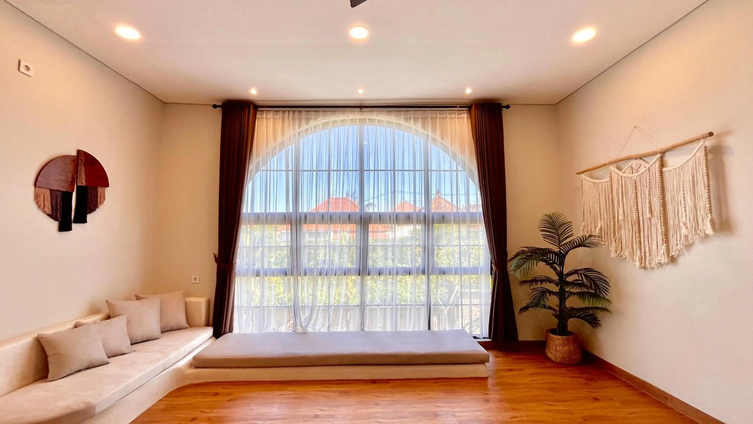 Seating area, Bed in The BALIem Villa