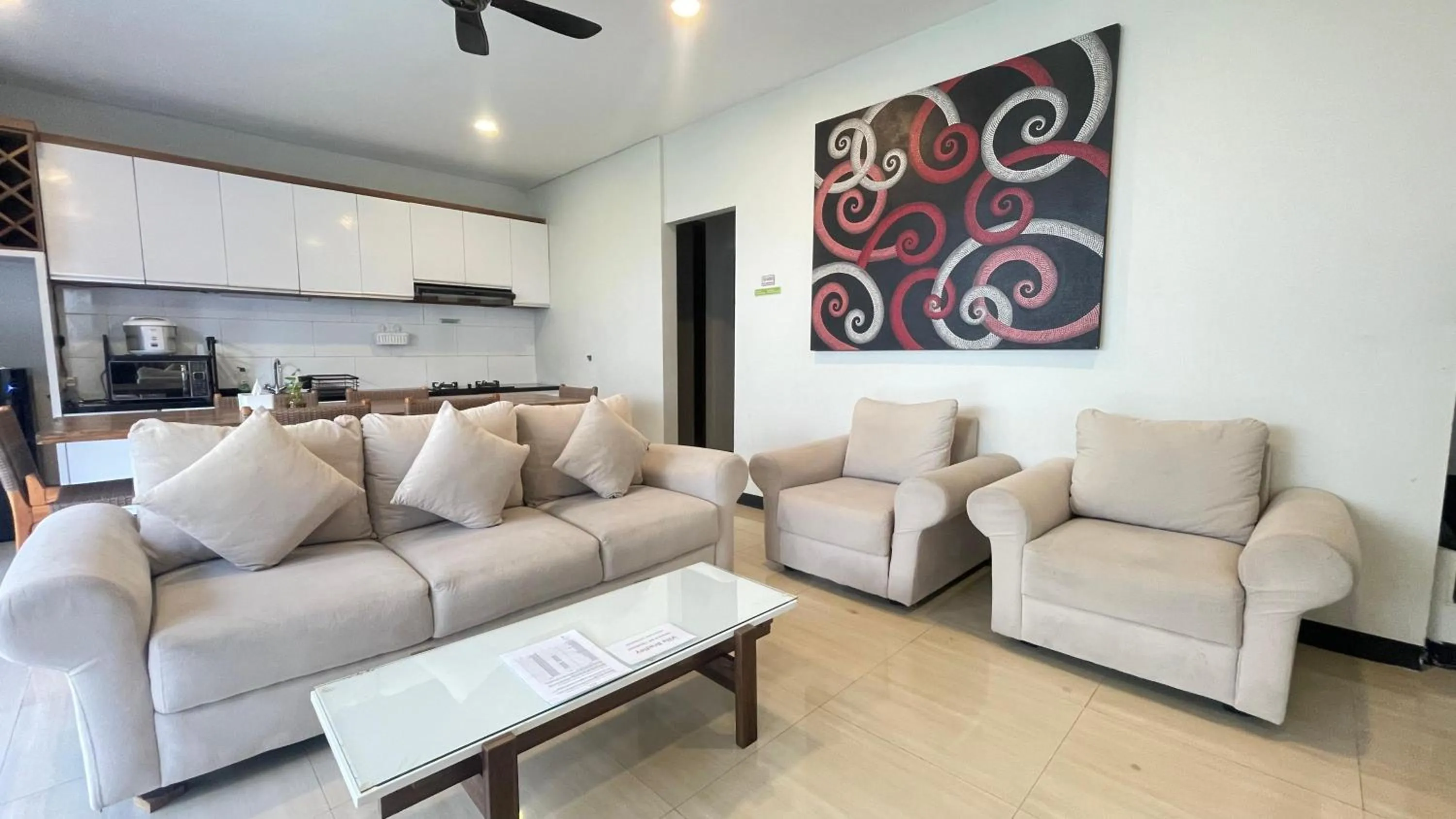 Seating area in The BALIem Villa