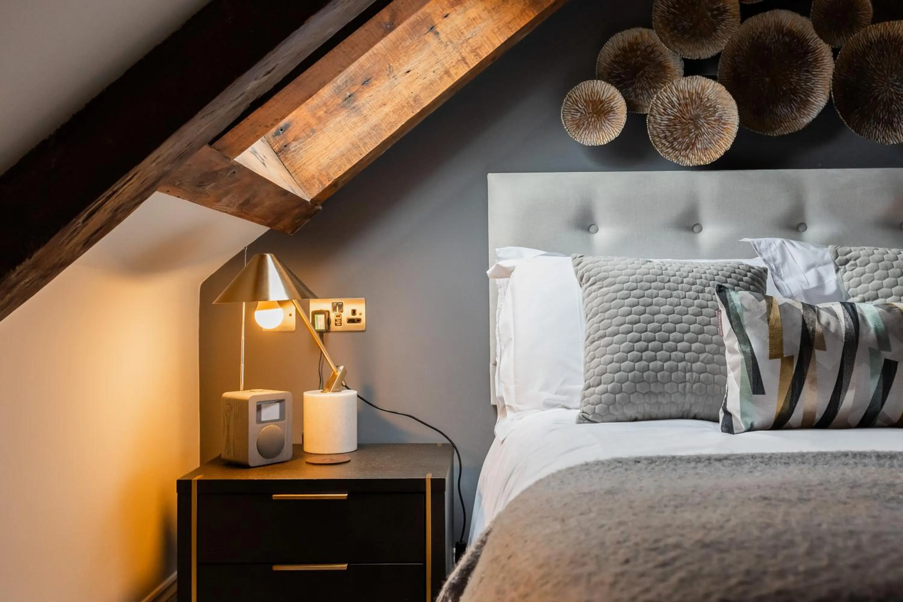 Bedroom, Bed in Old Abbey House