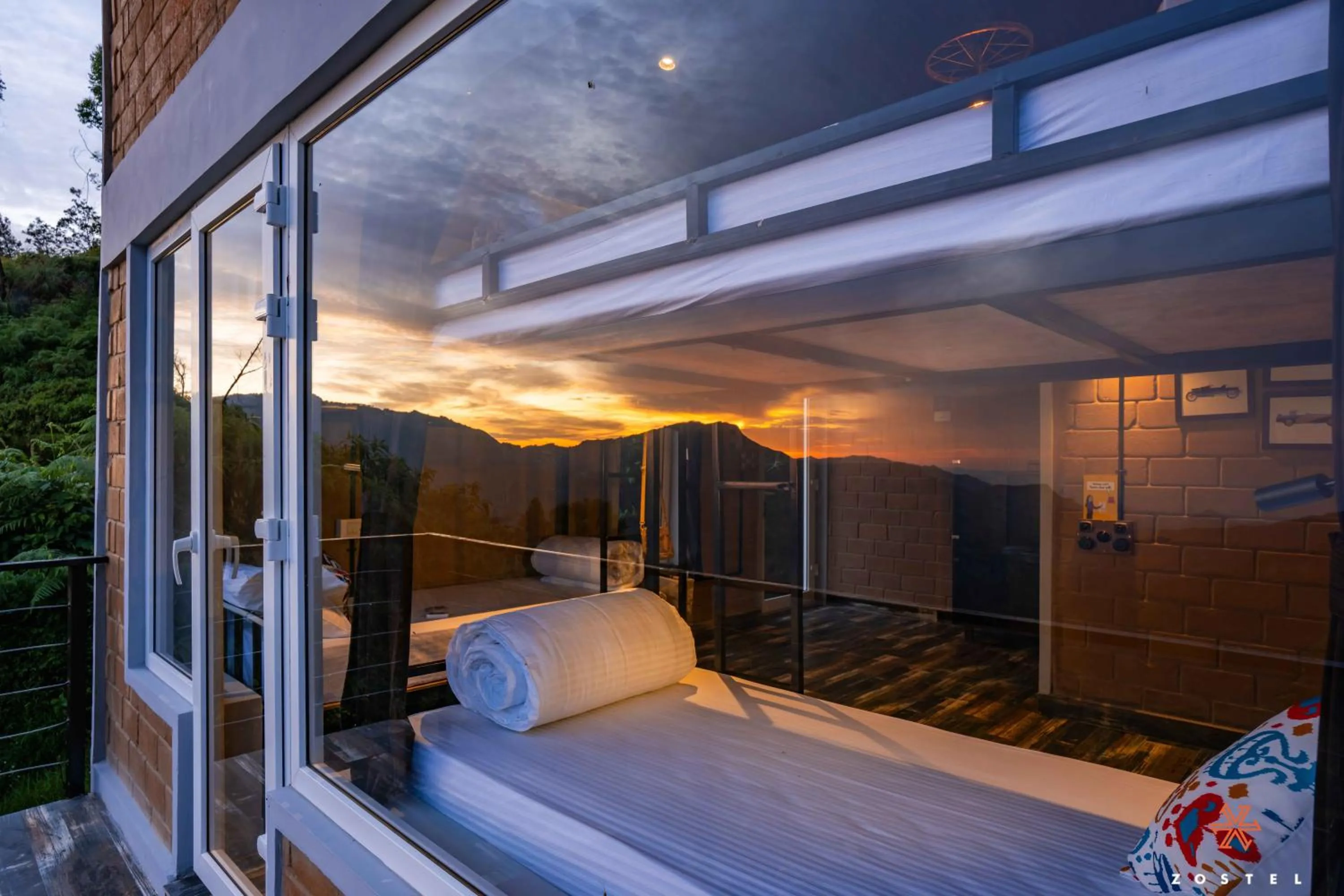 Balcony/Terrace, Bed in Zostel Plus Poombarai, Kodaikanal