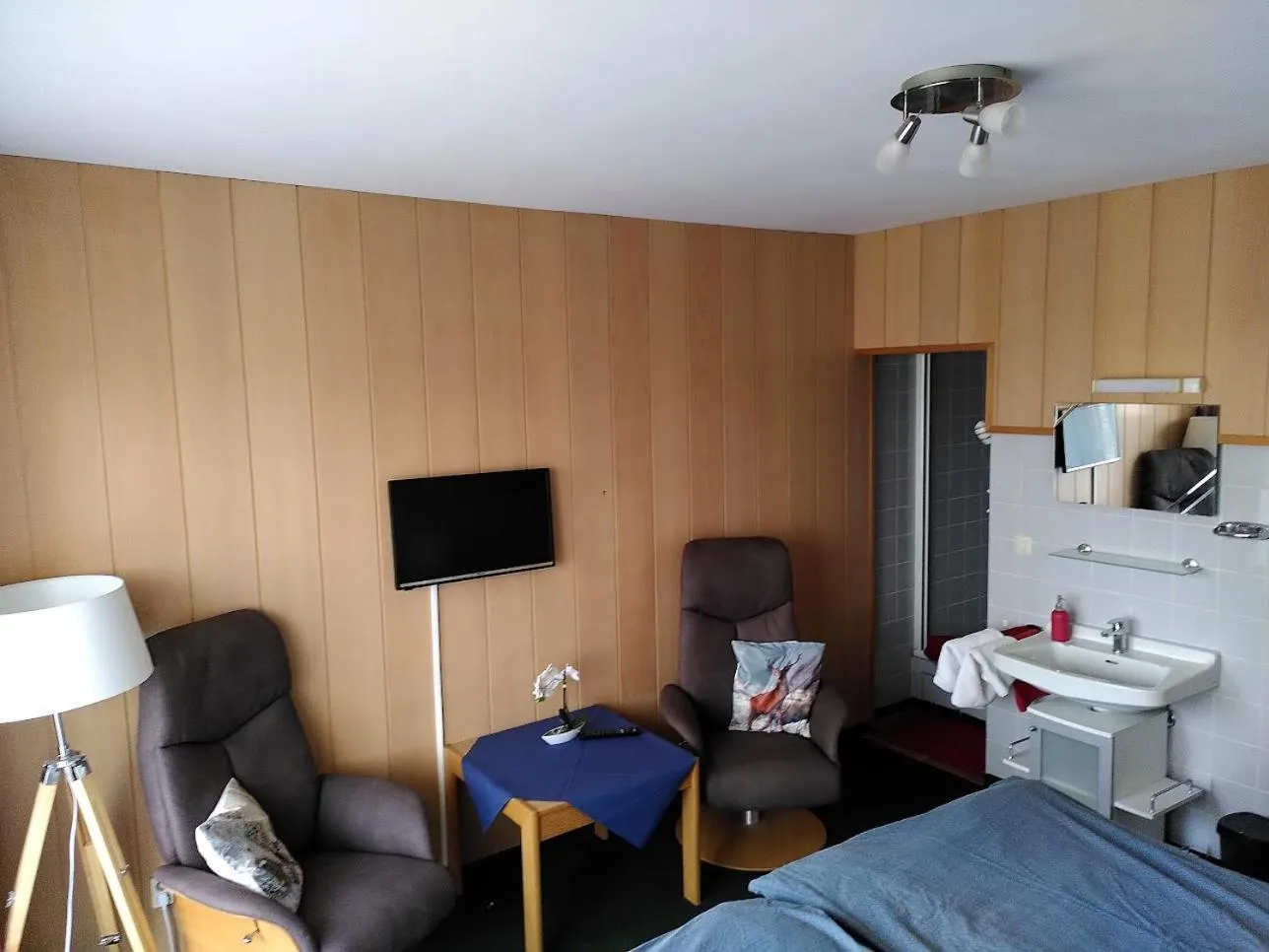 Bedroom, Bed in Bio-Hotel Zum Forsthaus