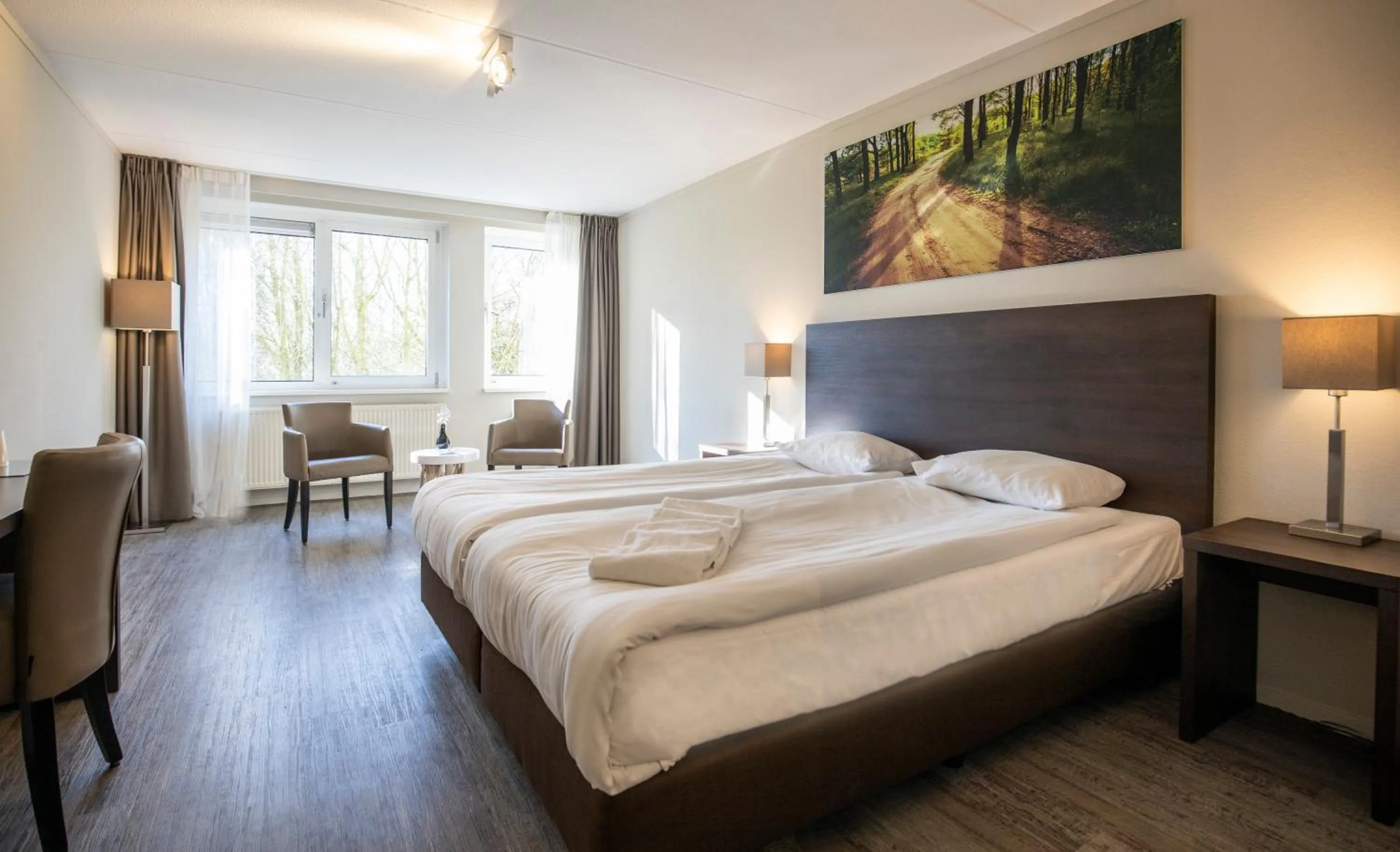 Photo of the whole room, Bed in Fletcher Hotel Landgoed Avegoor