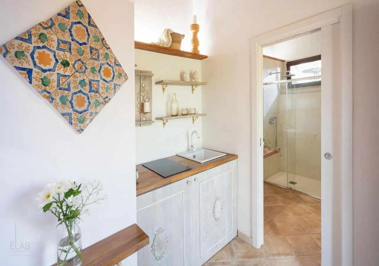 Kitchen or kitchenette in B&B Villa Vittoria