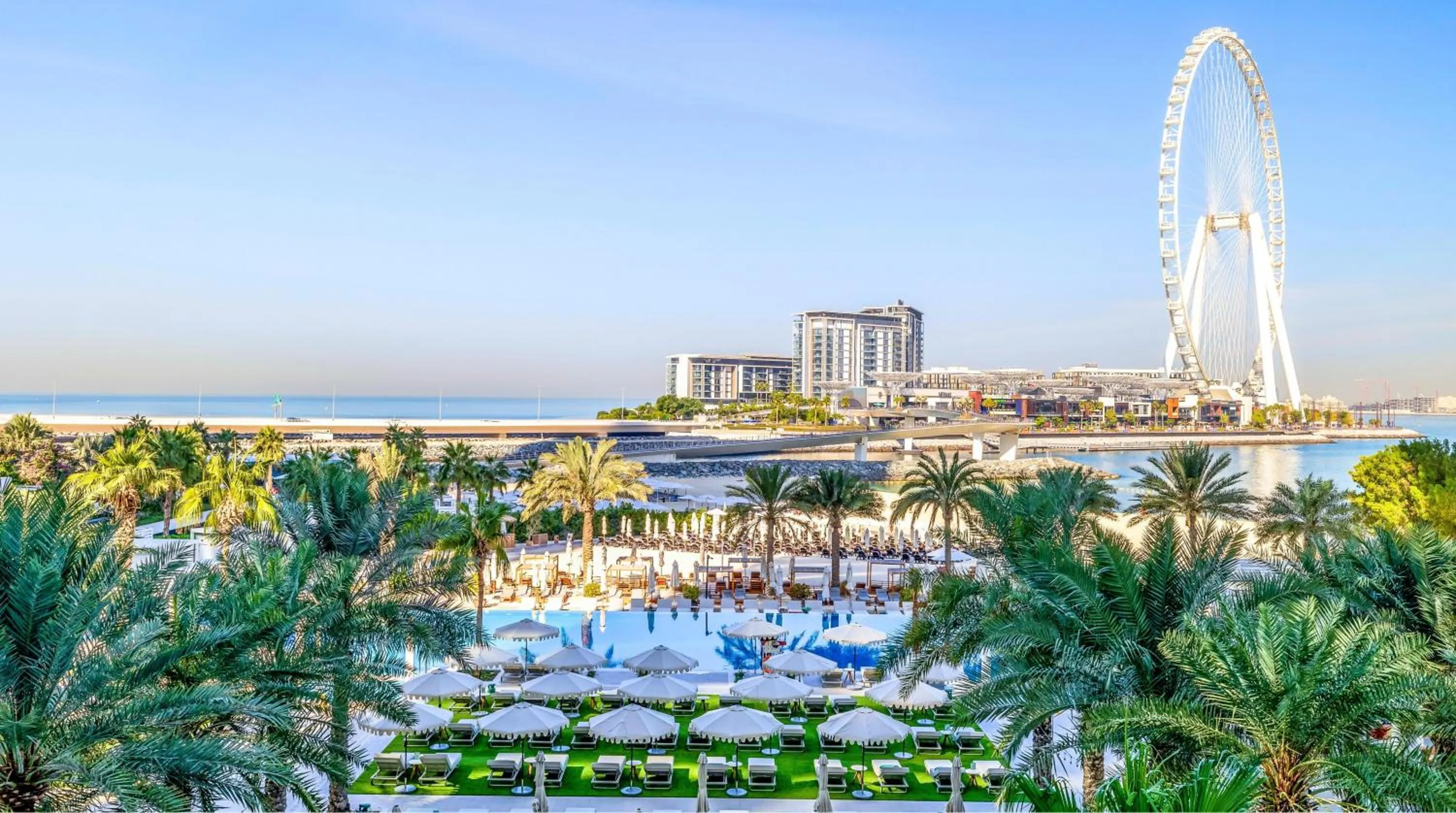 Pool view in DoubleTree by Hilton Dubai Jumeirah Beach