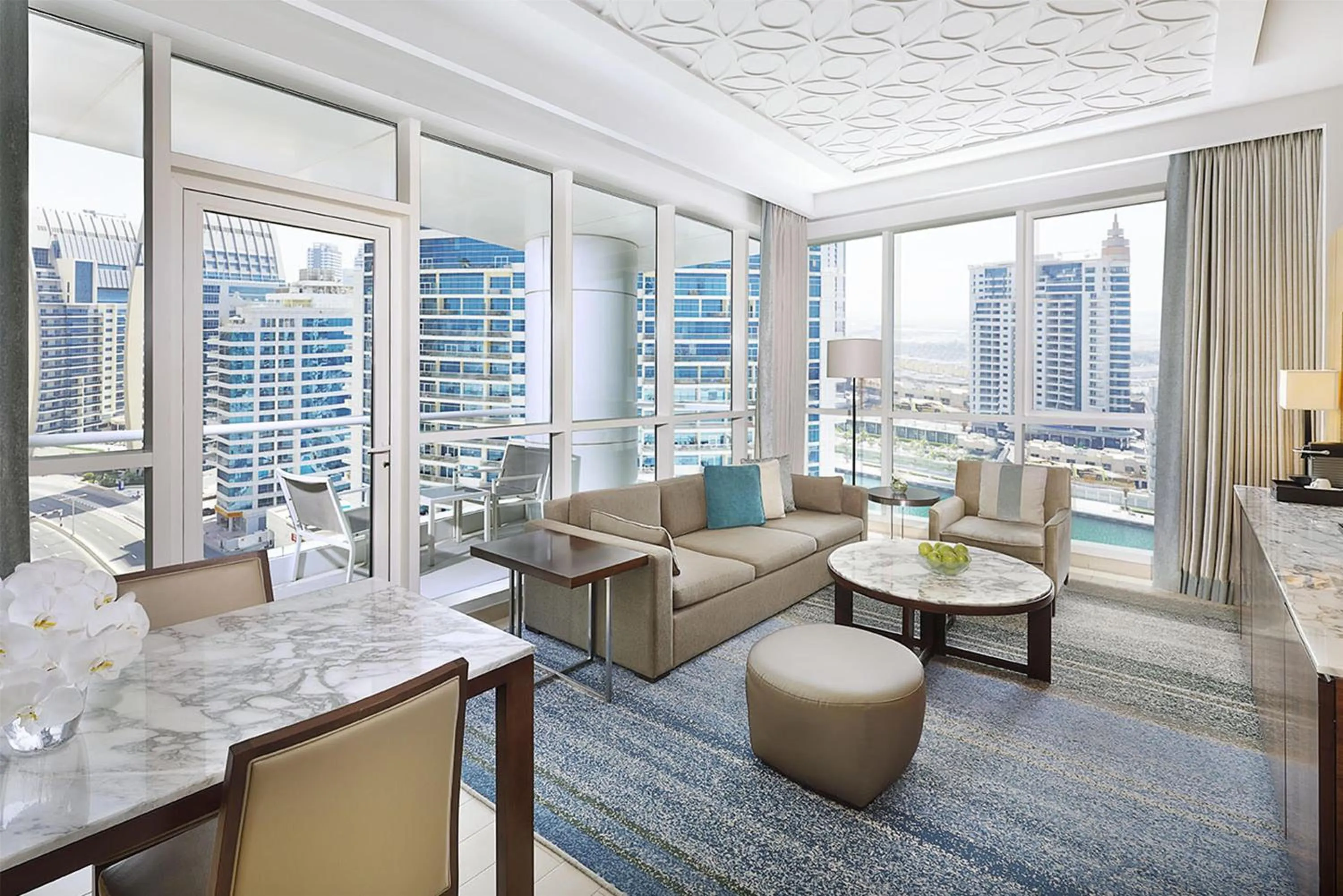 Living room in DoubleTree by Hilton Dubai Jumeirah Beach