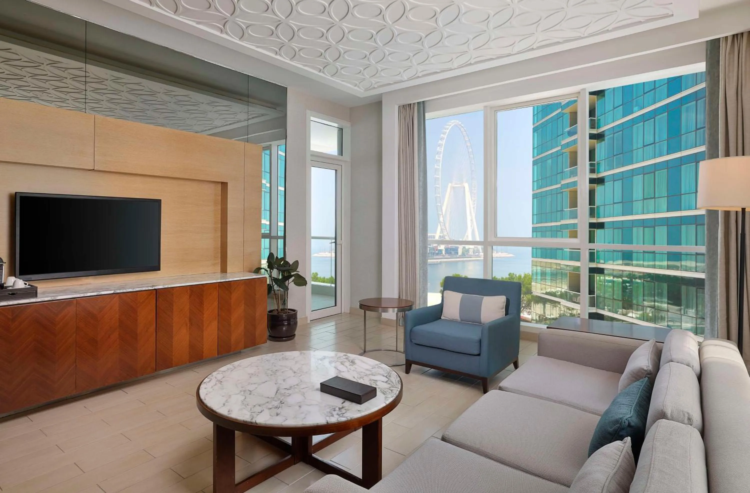 Living room in DoubleTree by Hilton Dubai Jumeirah Beach