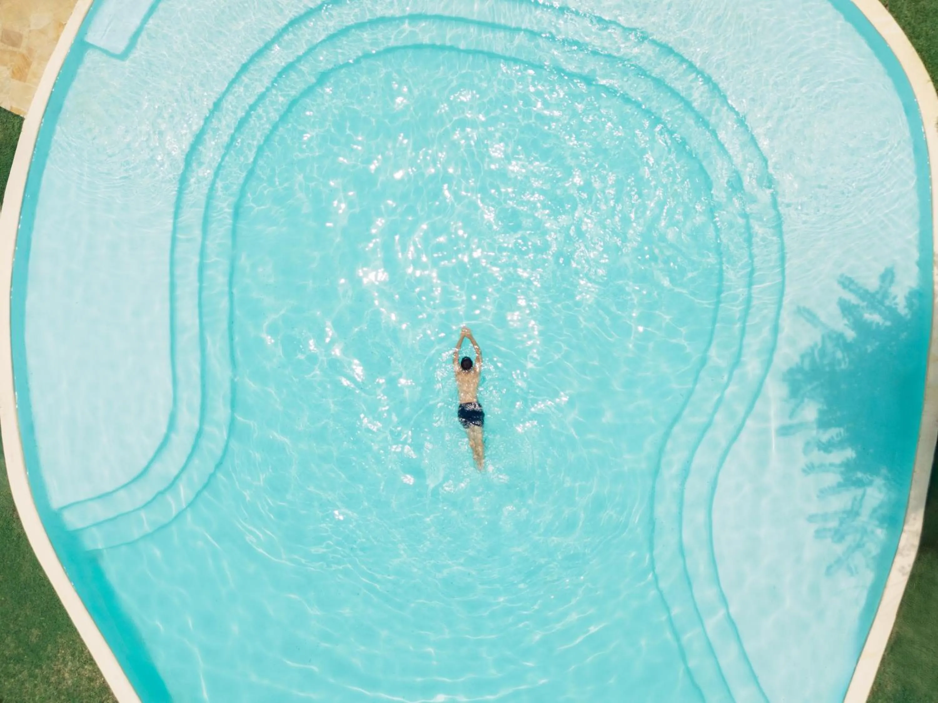 Pool view in Loharano Lodge