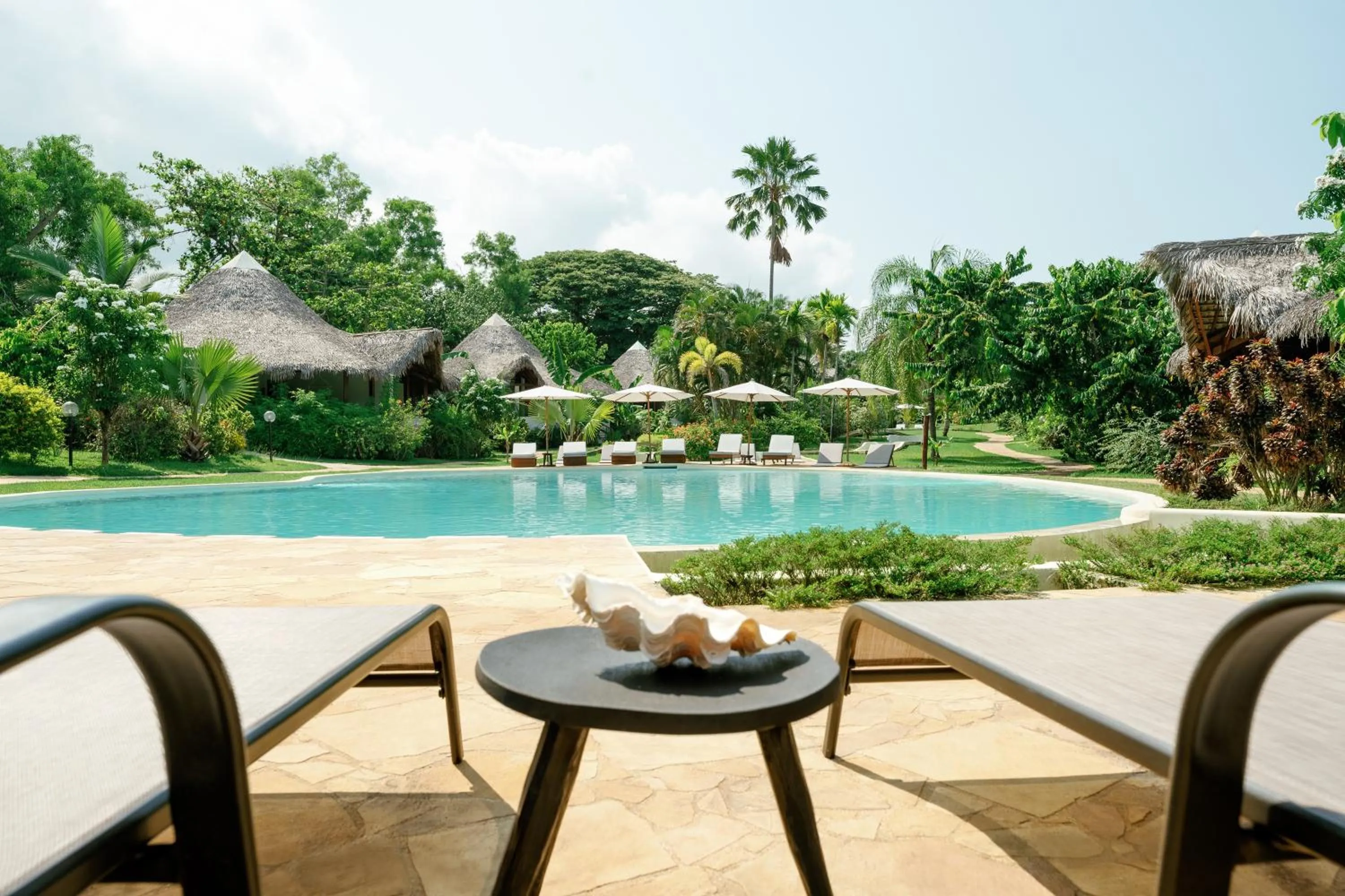 Garden view in Loharano Lodge