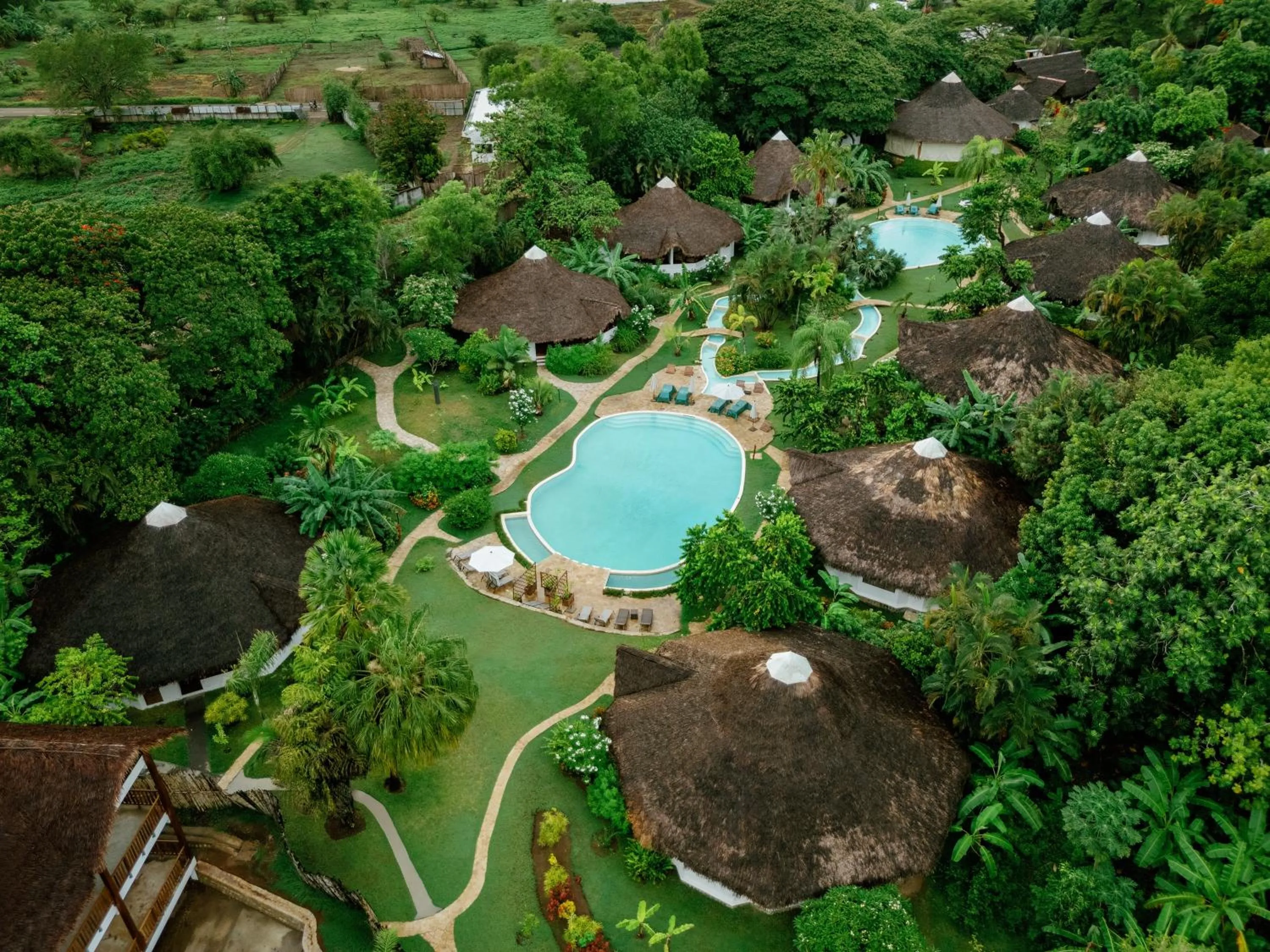 Bird's eye view in Loharano Lodge