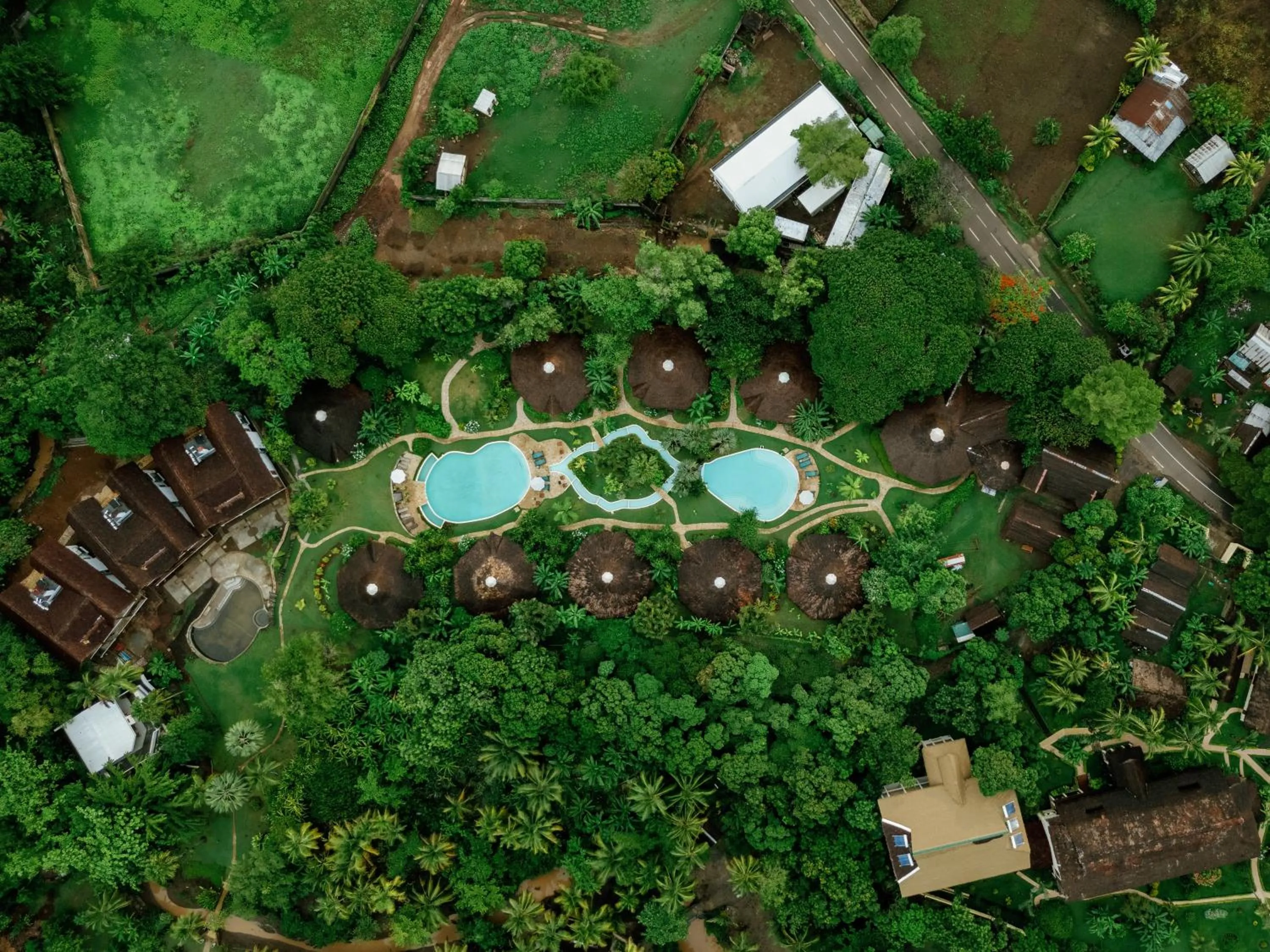 Bird's eye view in Loharano Lodge