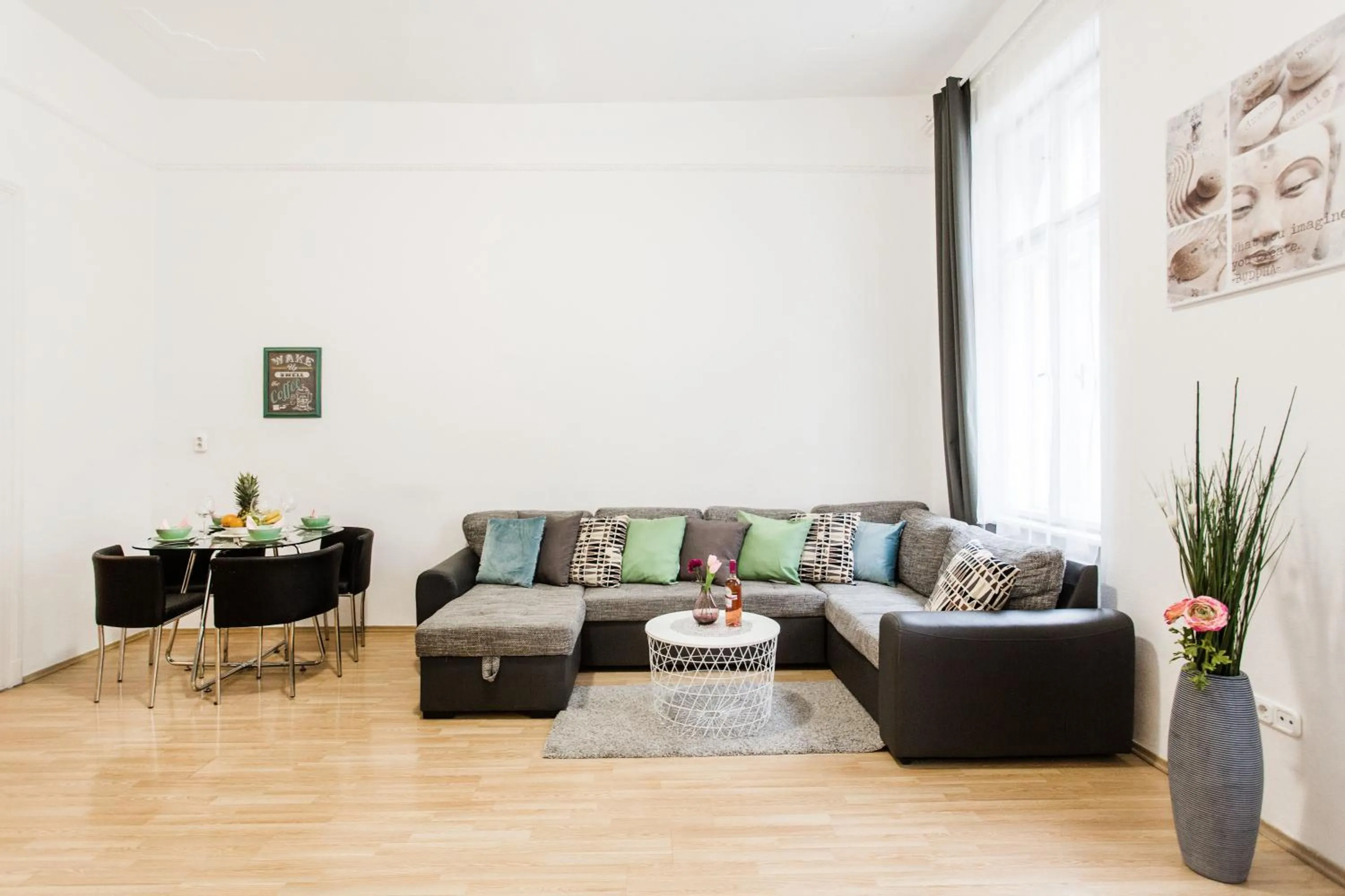 Living room in Grand Budapest Apartments