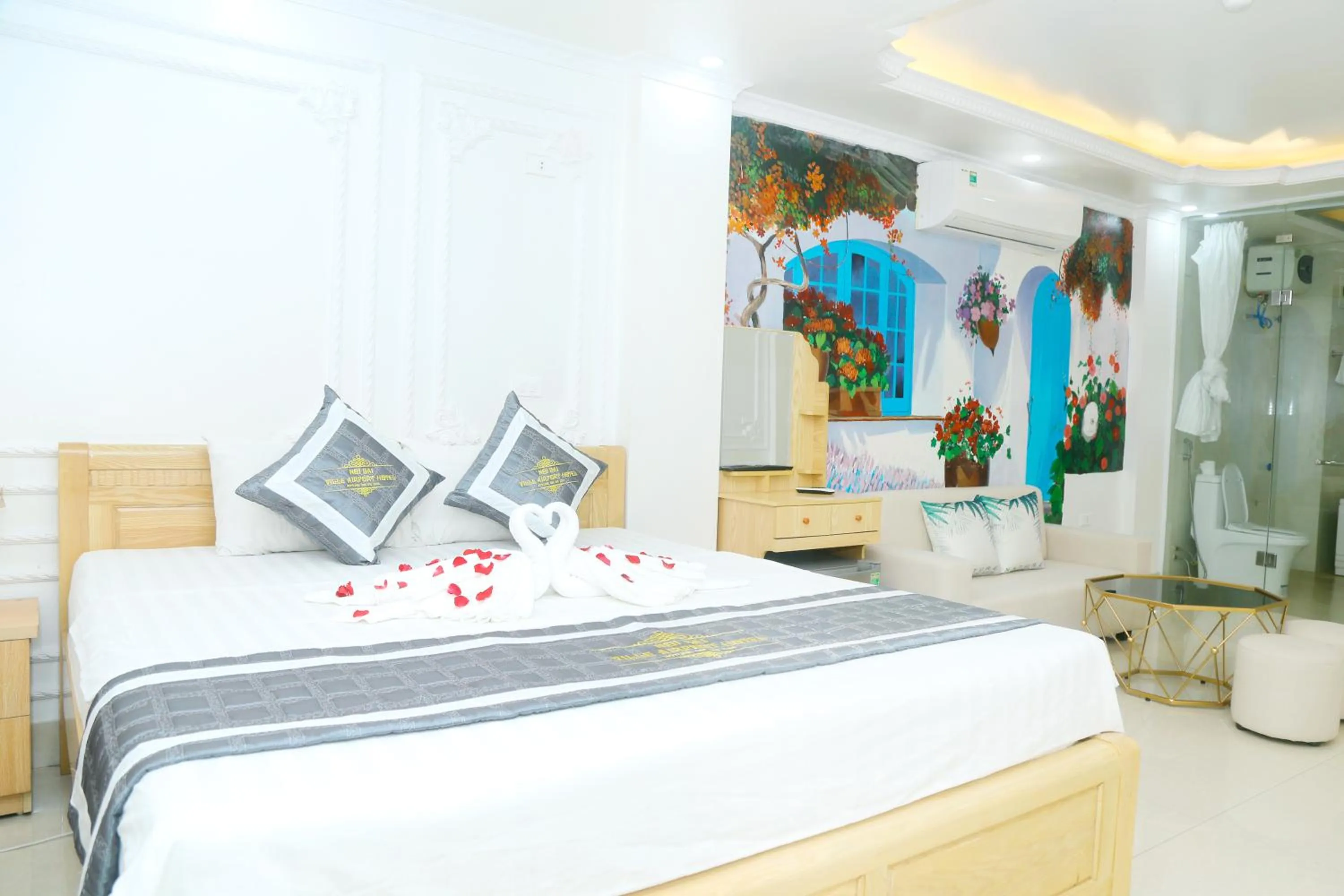 Bed in Noi Bai Ville Airport Hotel