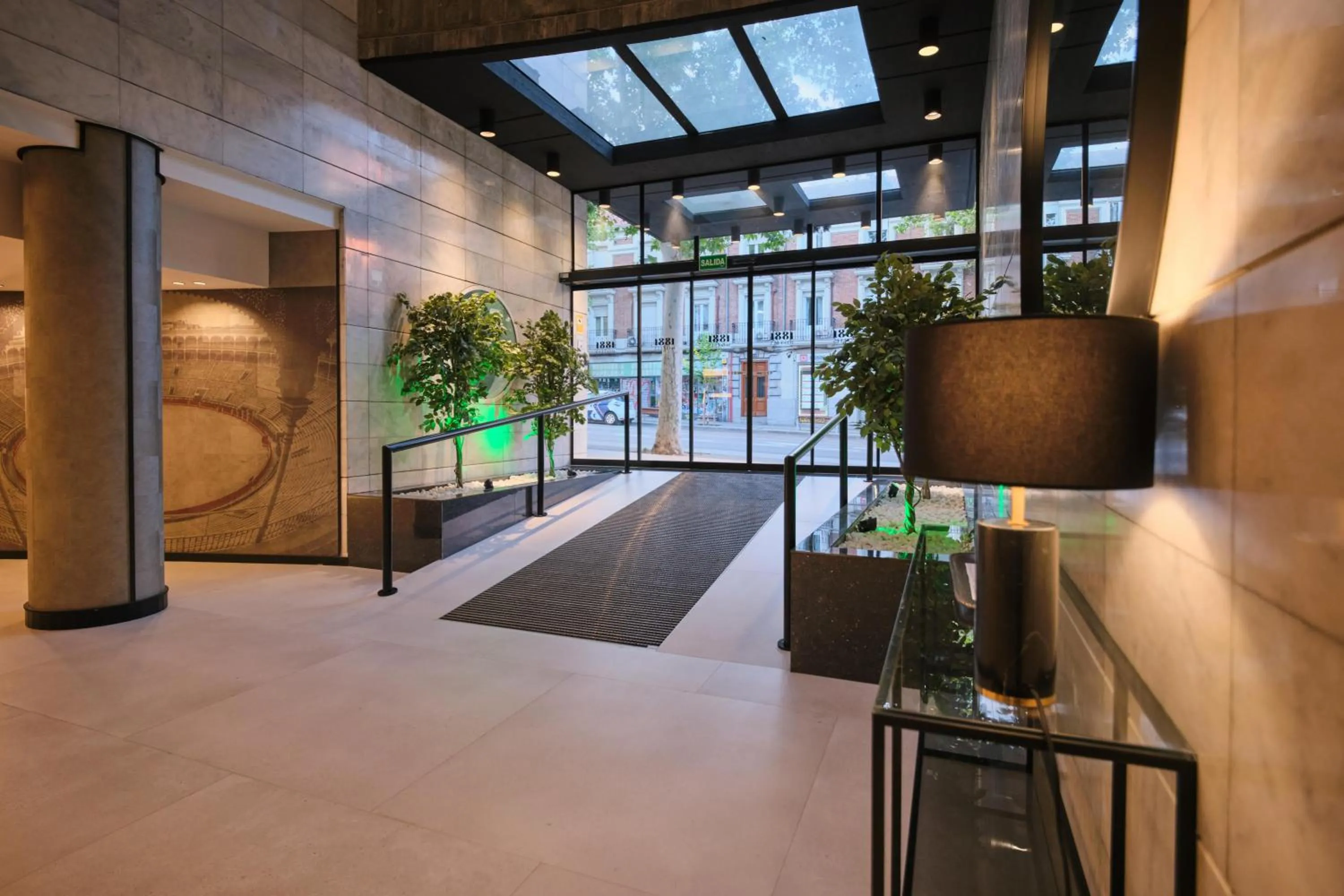 Lobby or reception in 1881 Madrid Ventas Hotel