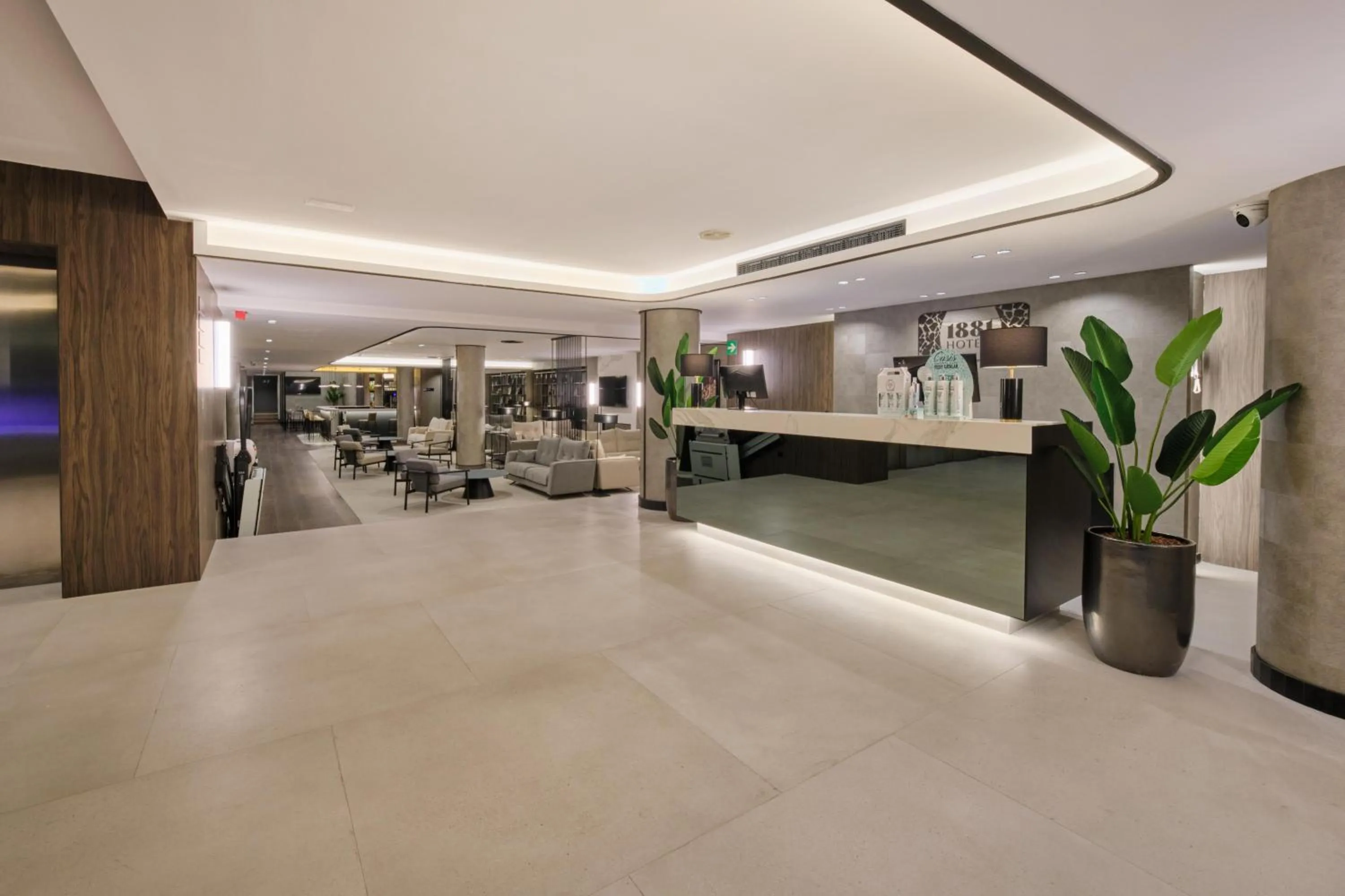 Lobby or reception in 1881 Madrid Ventas Hotel