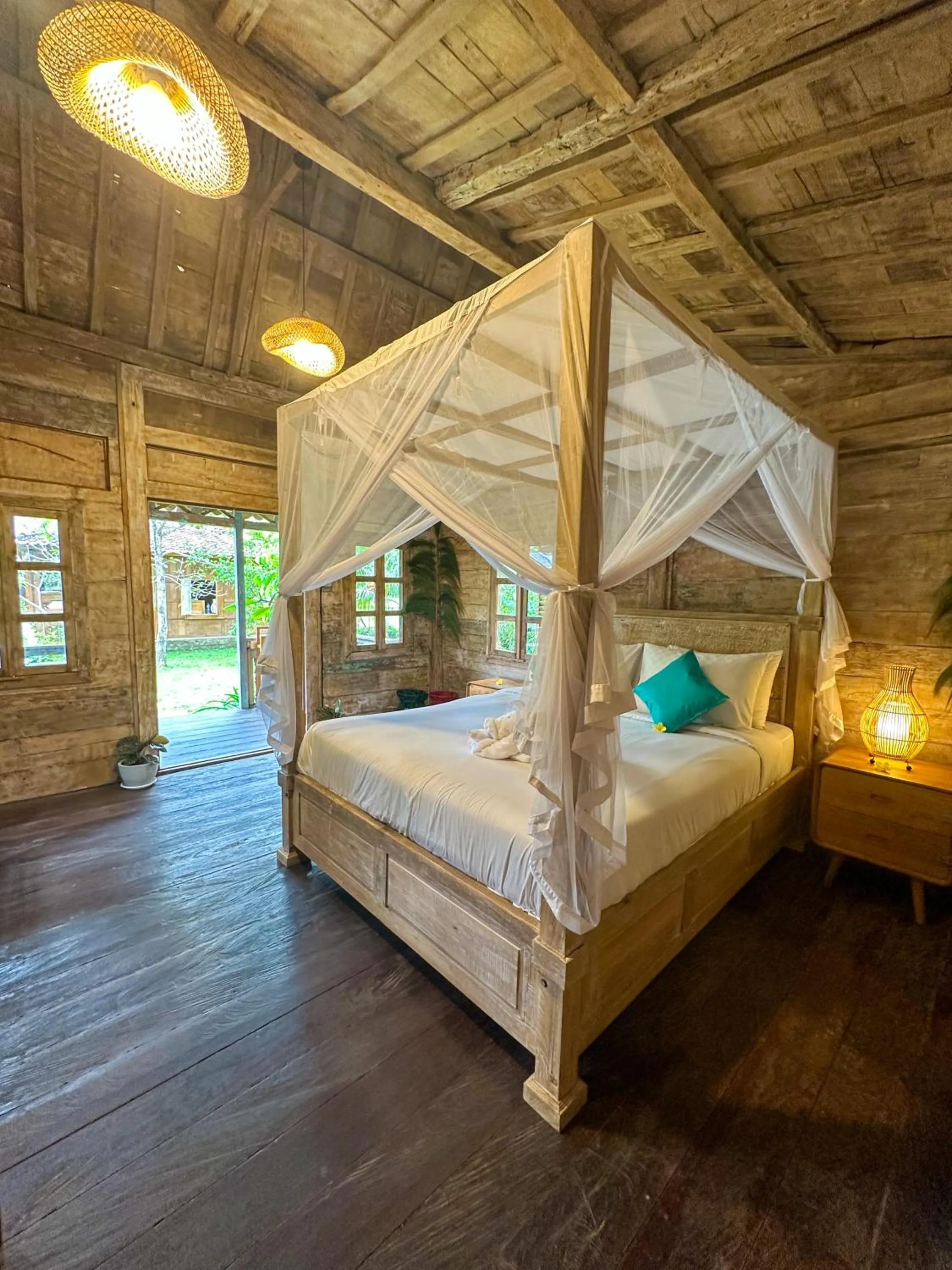 Bed in Nunu Bali Eco Friendly Retreat