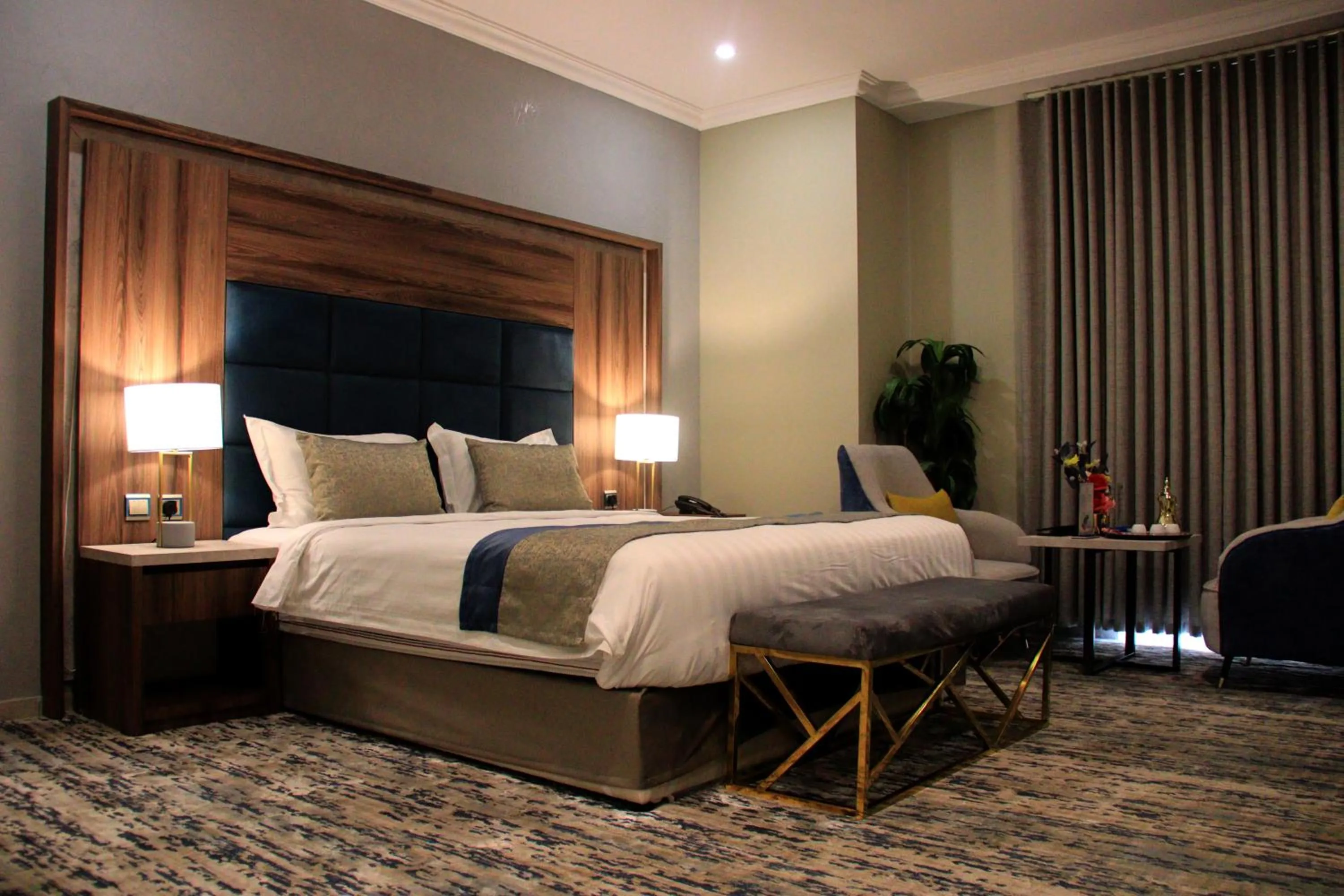 Bed in شقق سوات للشقق المخدومة 4