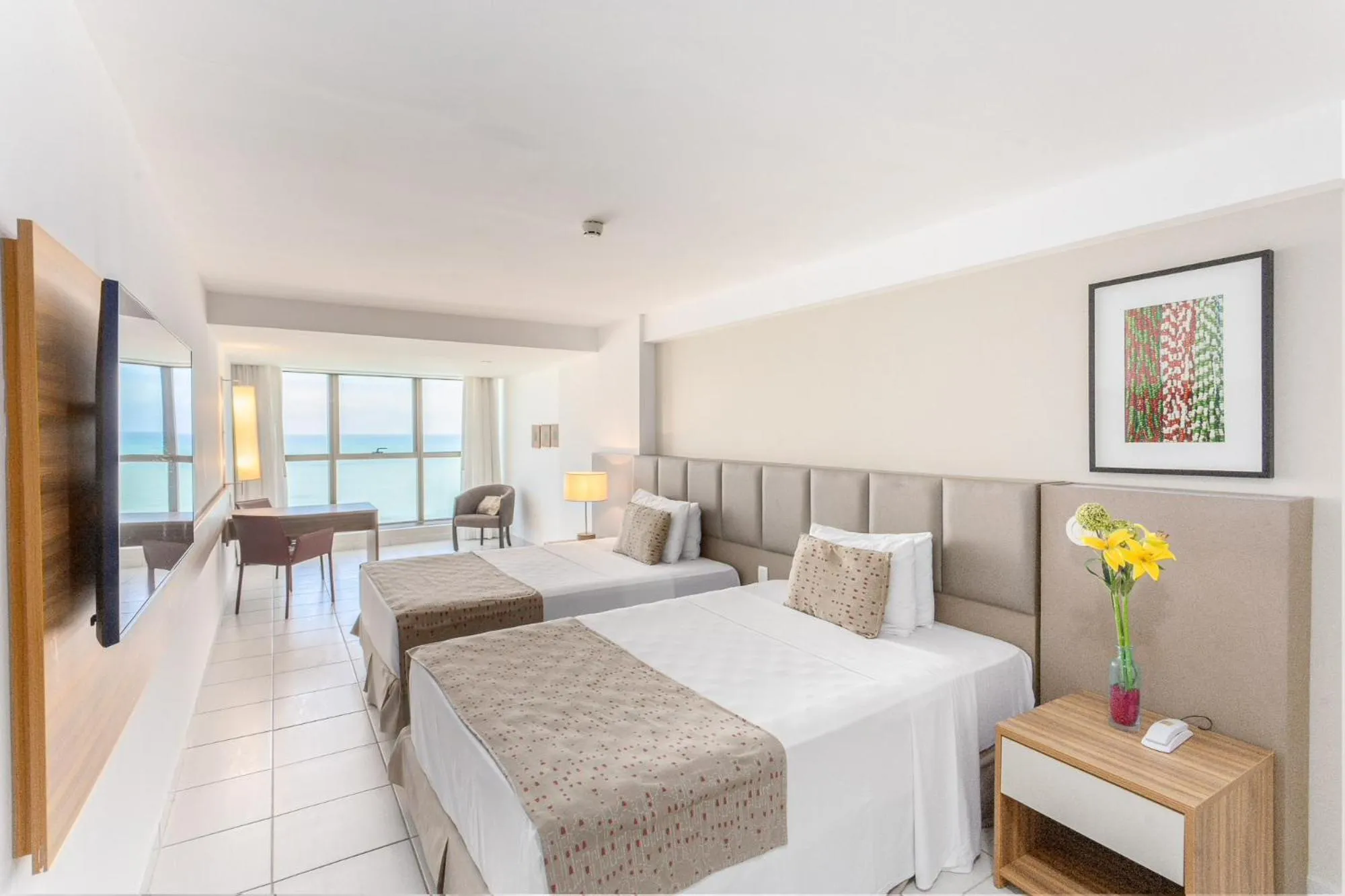 Bed in HY Apartaments & Hotels-Boa Viagem